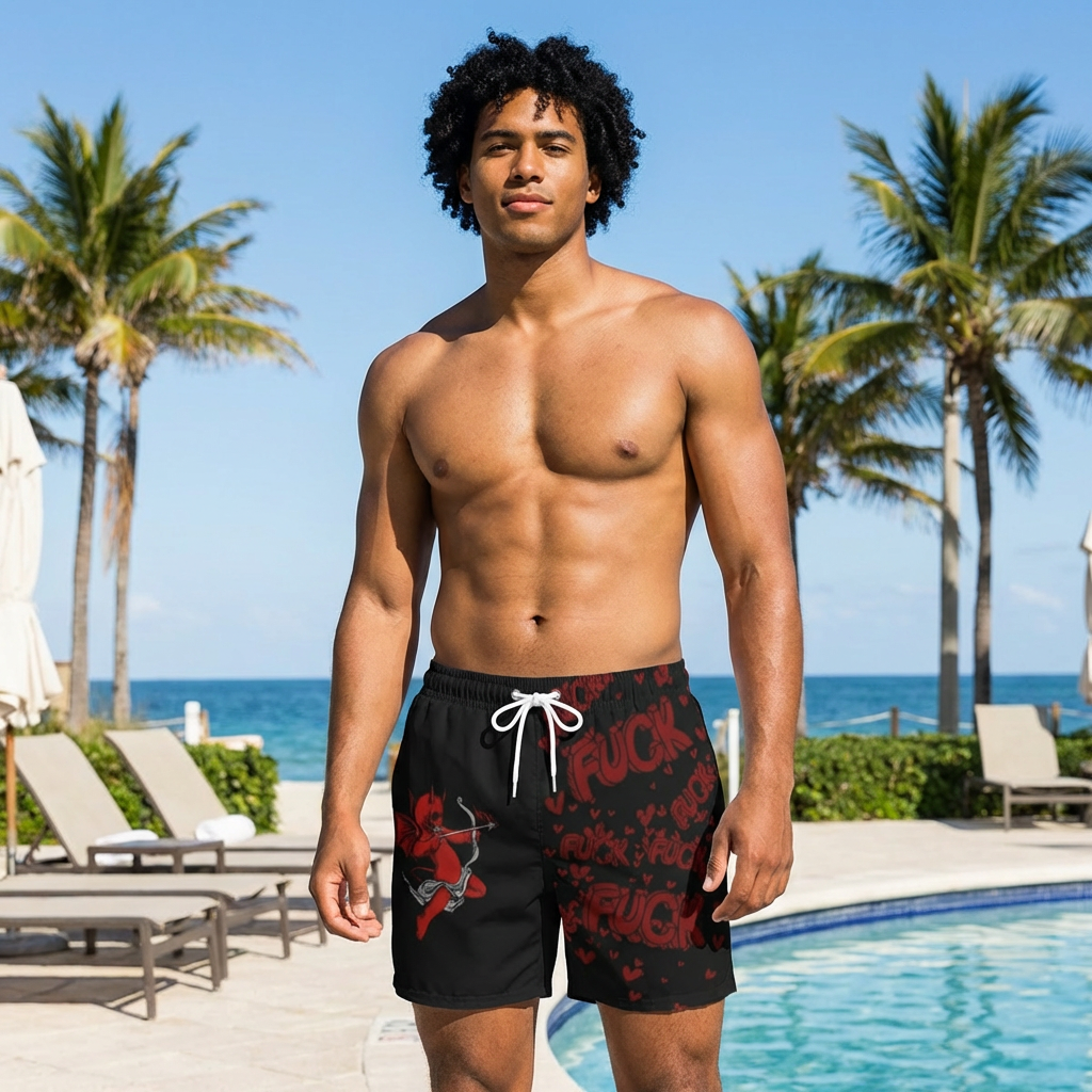 Toxic Cupid of Swim Trunks (AOP) product thumbnail image Toxic Cupid of Swim Trunks (AOP) product thumbnail image