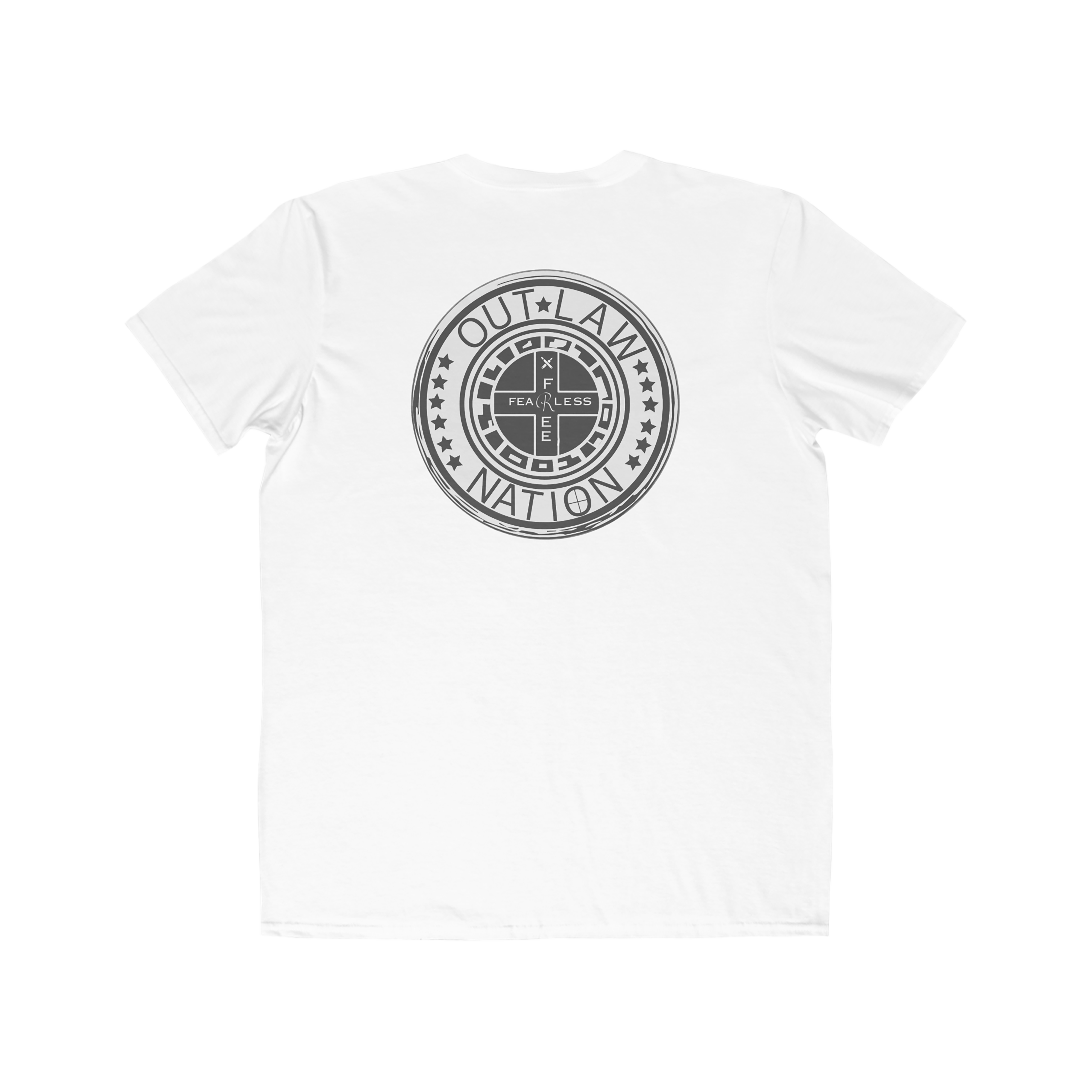 MENS-Outlaw Nation Emblem Tee — Men's Casual Graphic T-Shirt product thumbnail image