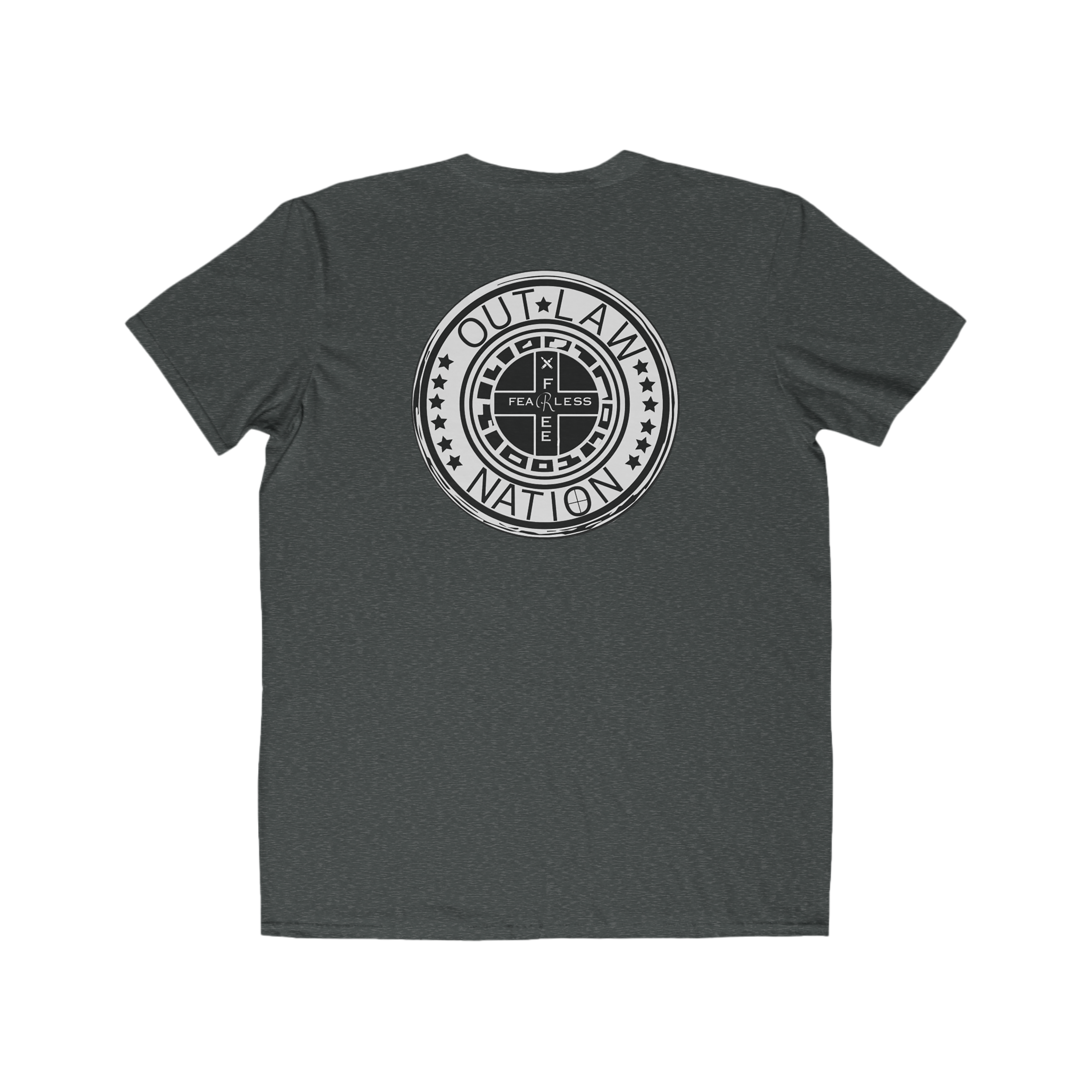 MENS-Outlaw Nation Emblem Tee — Men's Casual Graphic T-Shirt product thumbnail image