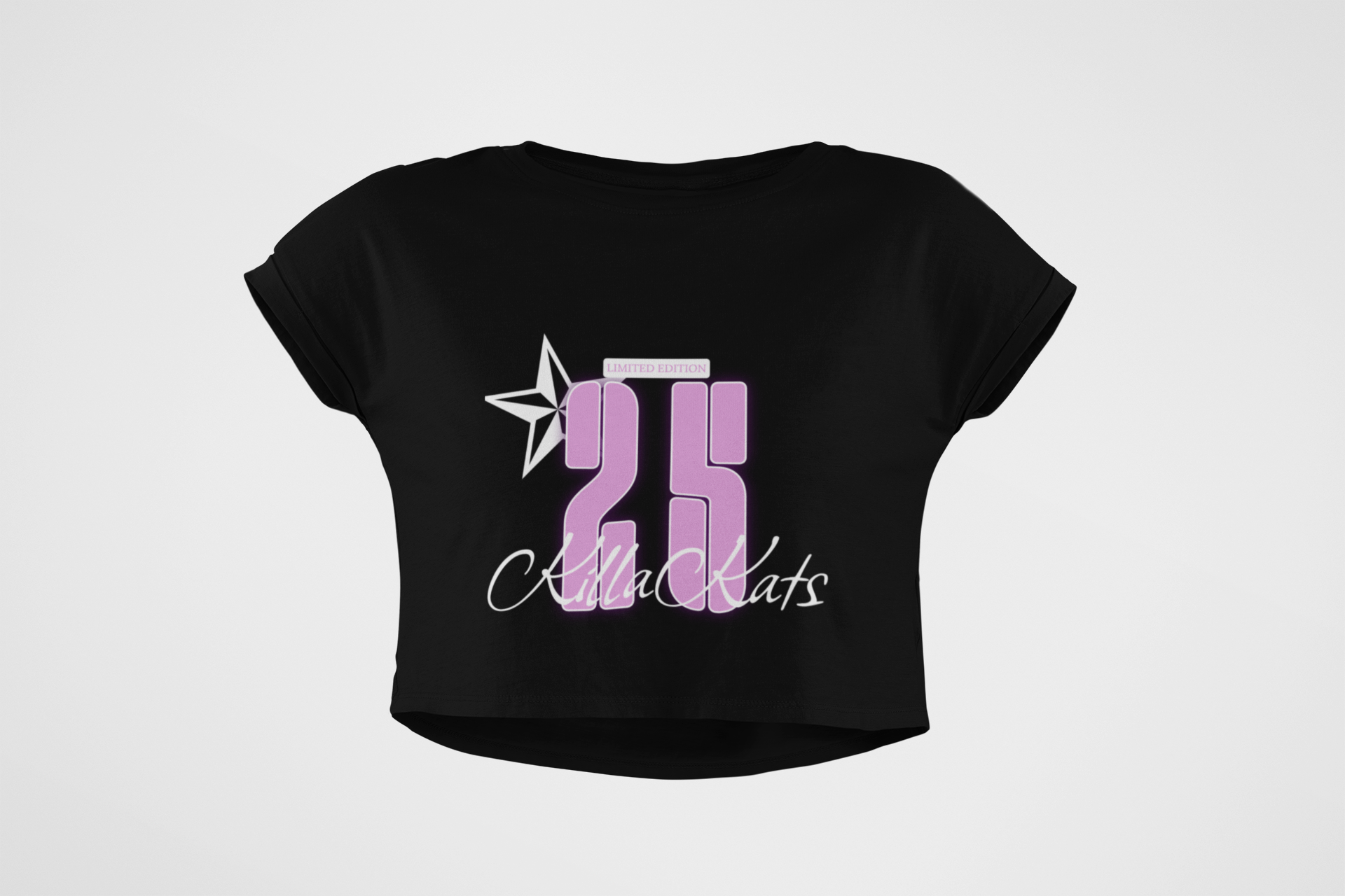 Women's KillaKats Baby Tee — Graphic Women's Crop T-Shirt product thumbnail image