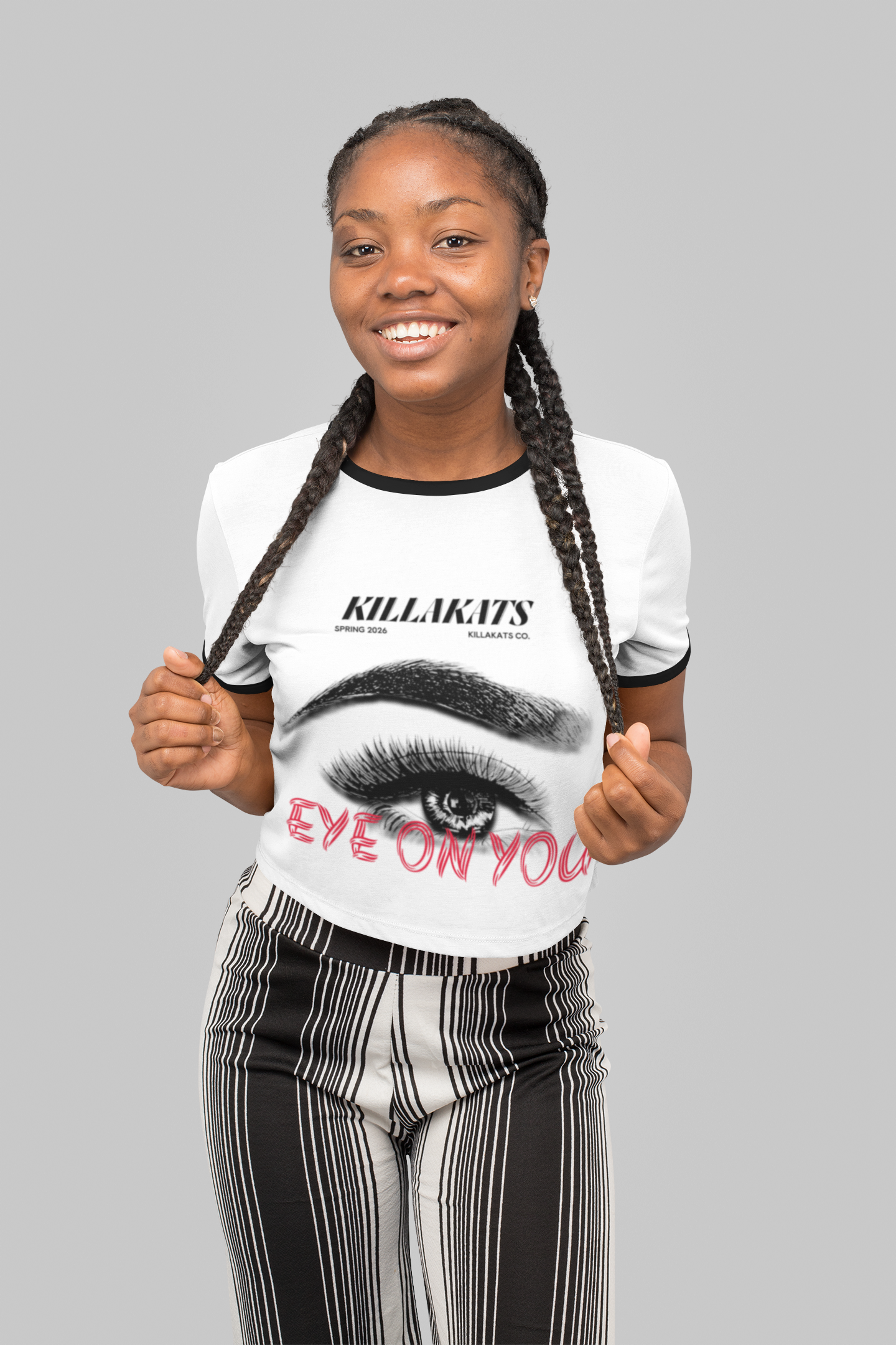 KillaKats Women's Ringer Tee product thumbnail image KillaKats Women's Ringer Tee product thumbnail image