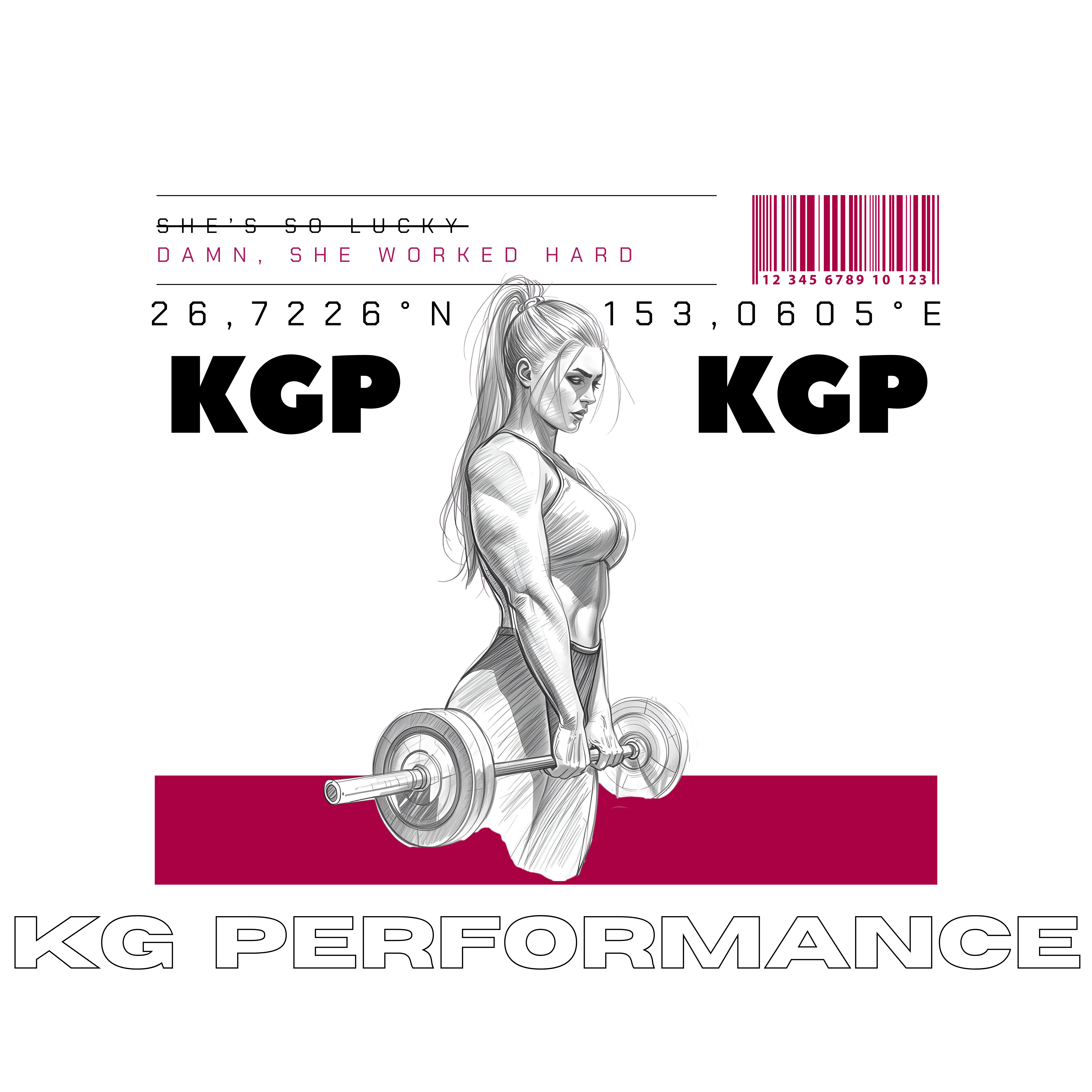 Damn, She Worked Hard — Women's Cropped Boxy Tee (Vivid Pink) product thumbnail image