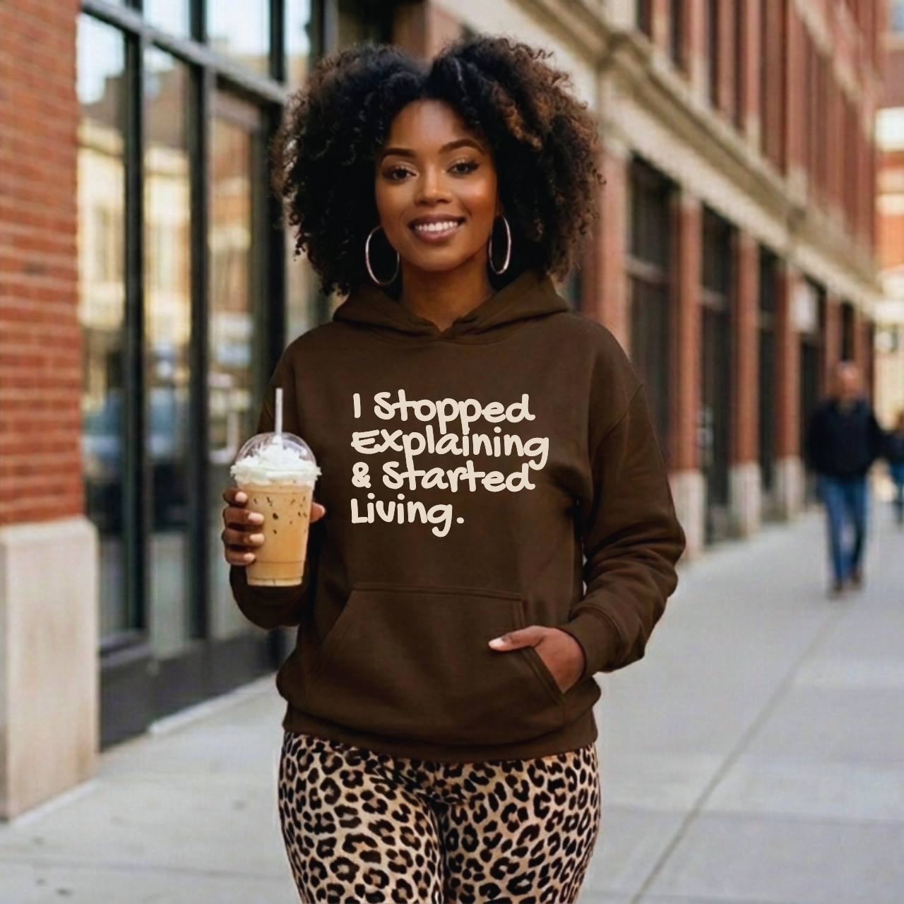 I Stopped Explaining & Started Living Hoodie product thumbnail image I Stopped Explaining & Started Living Hoodie product thumbnail image