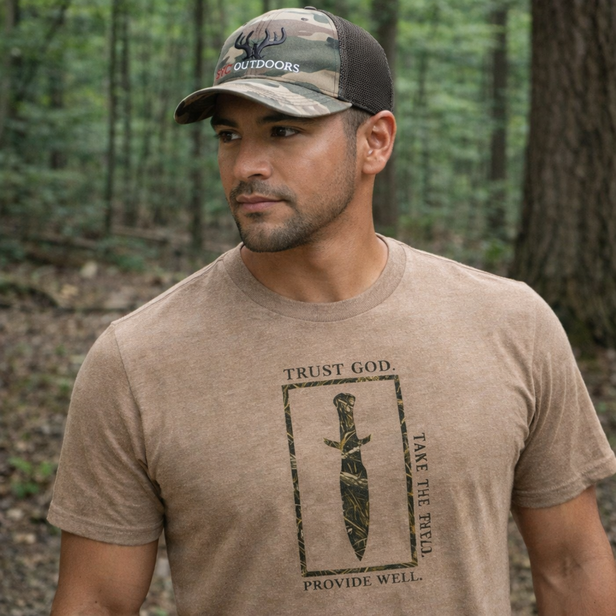 Provide Well Tee | Hunting Shirt, 2A Shirt, Christian Menswear, Conviction Tee, SYC Outdoors product thumbnail image