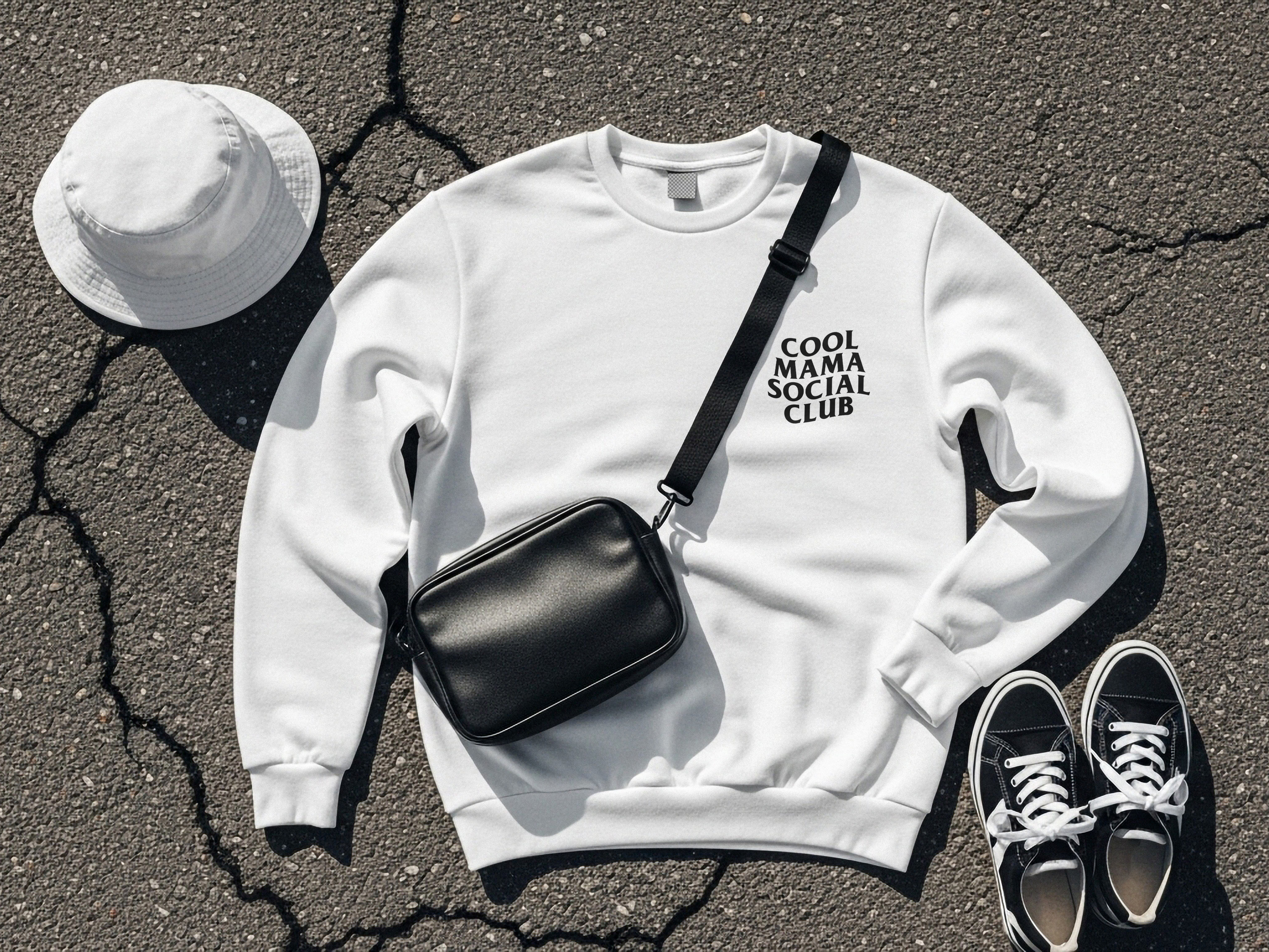 Cool Mama Social Club Sweatshirt | Unisex Crewneck | Cozy Gift for Moms | Stylish Casual Wear | Perfect for Birthdays &amp; Holidays