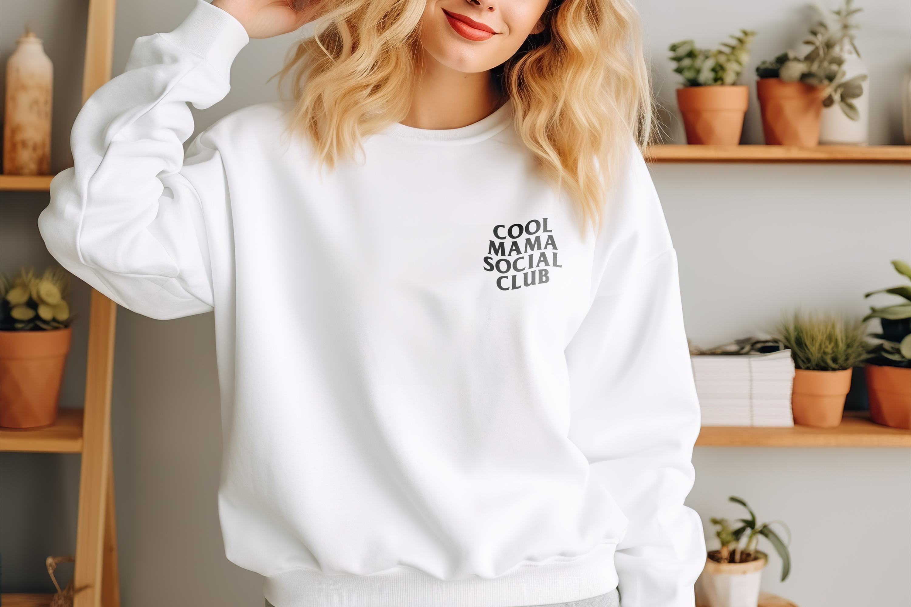 Cool Mama Social Club Sweatshirt | Unisex Crewneck | Cozy Gift for Moms | Stylish Casual Wear | Perfect for Birthdays &amp; Holidays product thumbnail image
