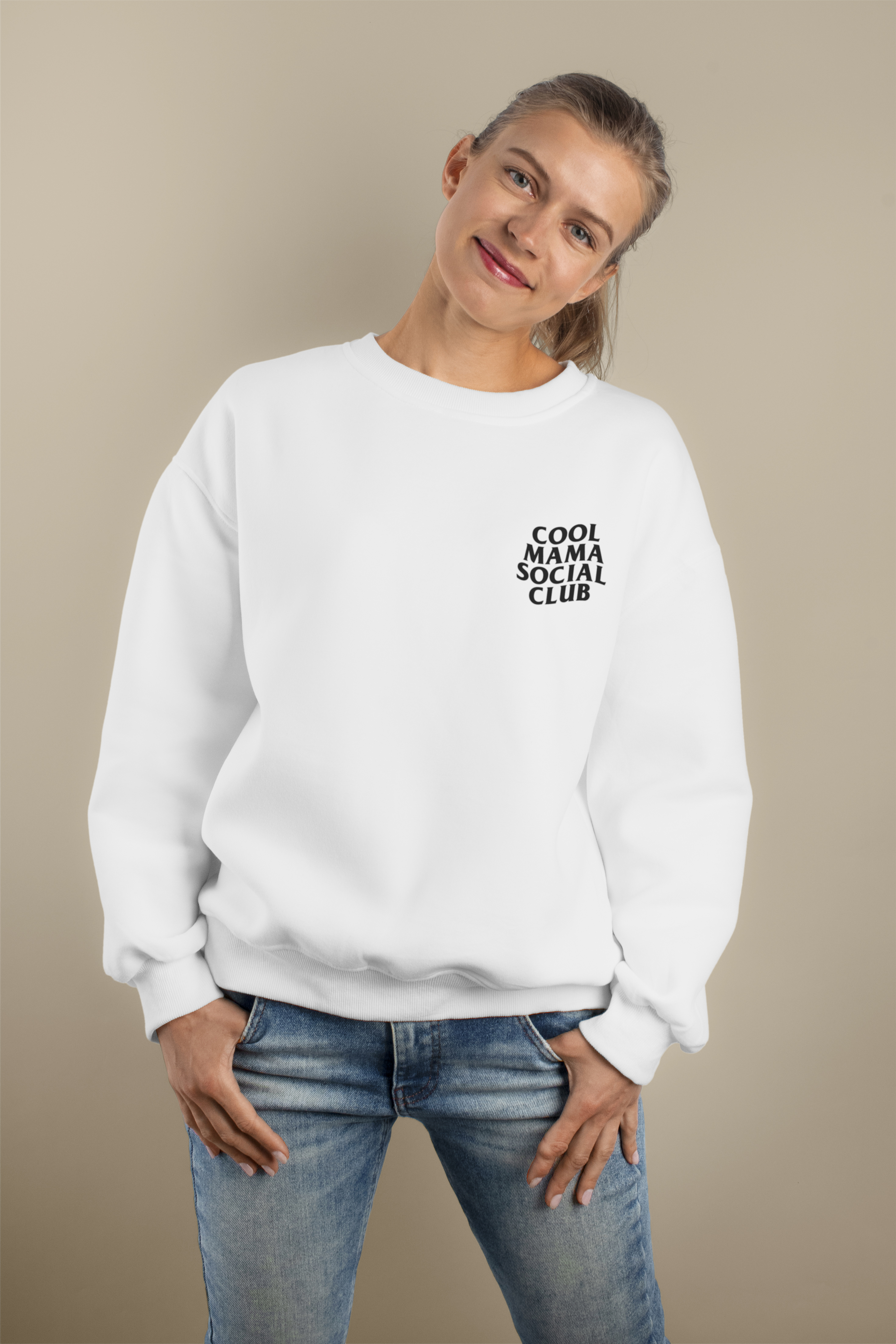 Cool Mama Social Club Sweatshirt | Unisex Crewneck | Cozy Gift for Moms | Stylish Casual Wear | Perfect for Birthdays &amp; Holidays product thumbnail image