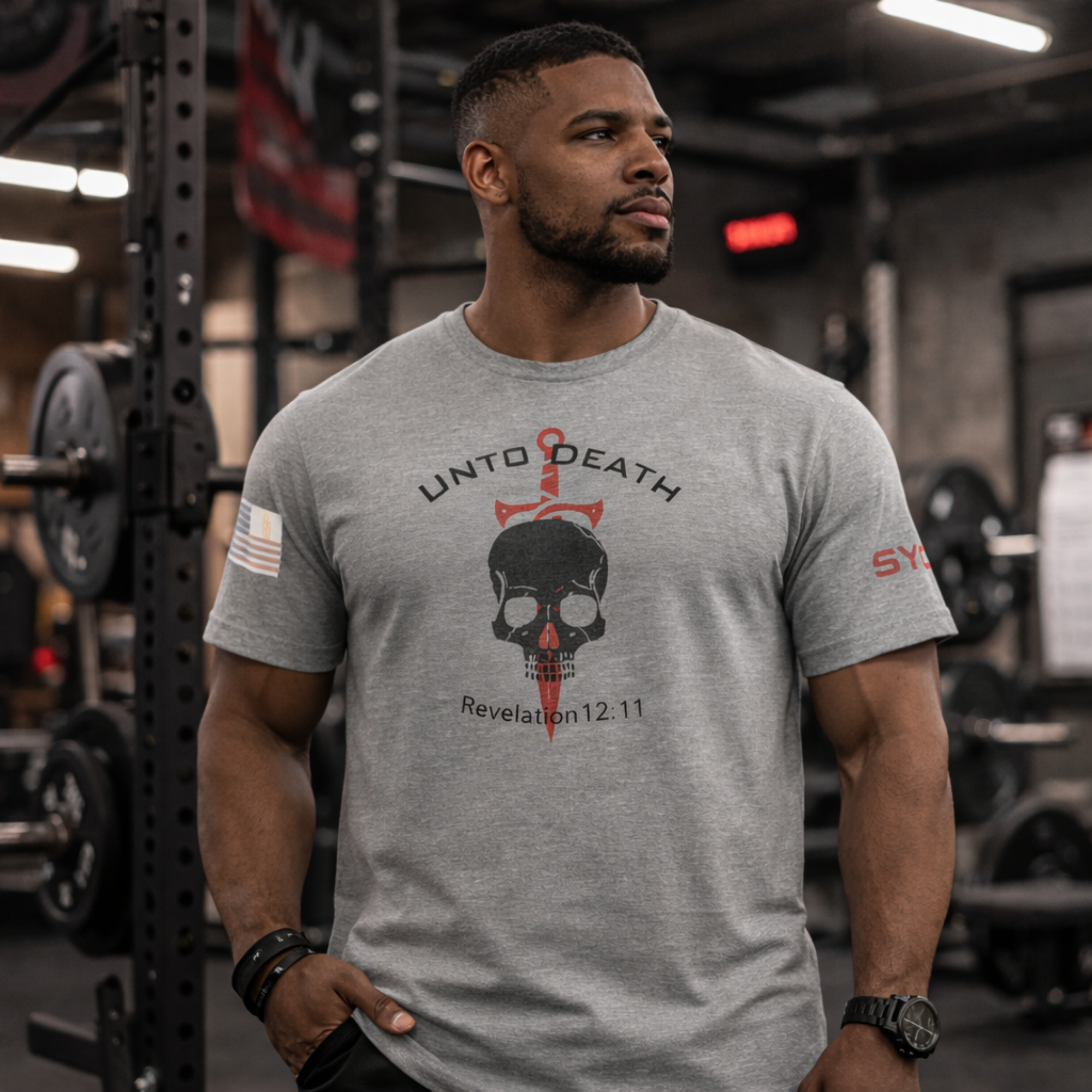 Unto Death Tee | 2A Shirt, Christian Menswear, Conviction Tee product thumbnail image Unto Death Tee | 2A Shirt, Christian Menswear, Conviction Tee product thumbnail image