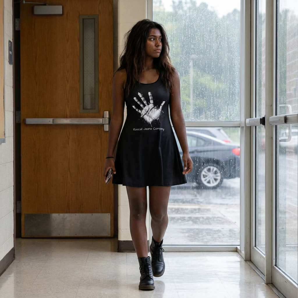 Racerback Dress — Handprints product thumbnail image Racerback Dress — Handprints product thumbnail image