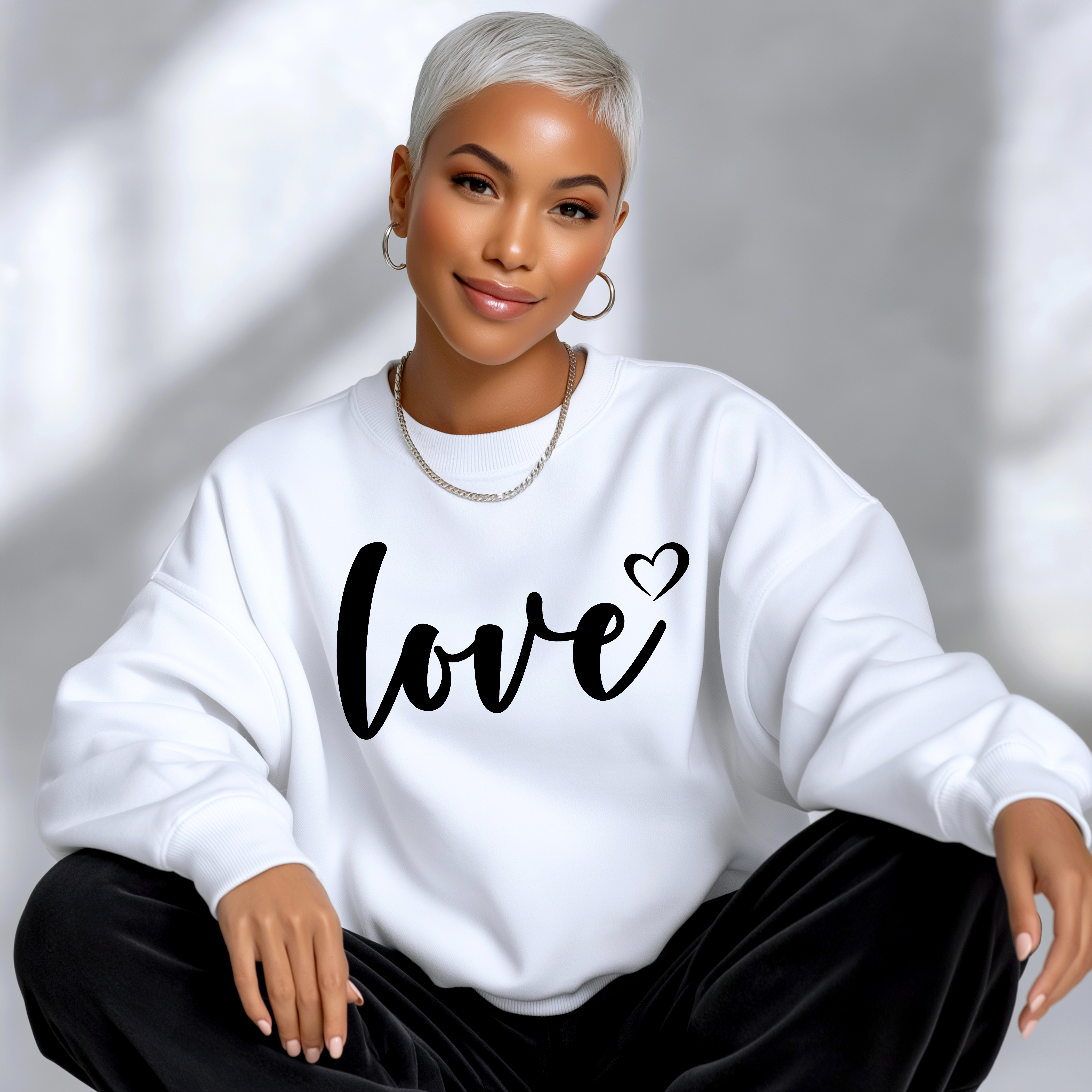 Woman's Love Line Sweatshirt product thumbnail image Woman's Love Line Sweatshirt product thumbnail image