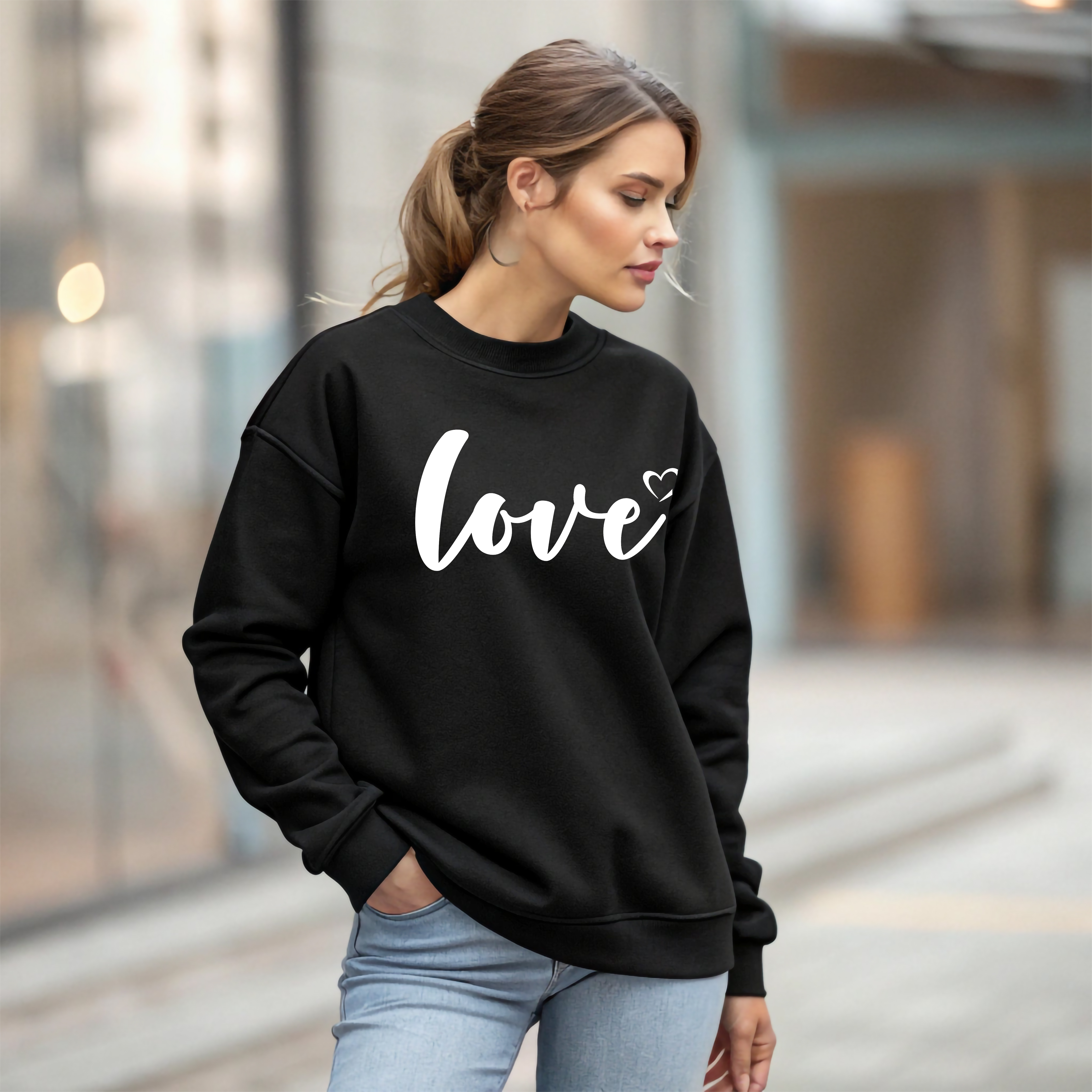 Woman's Love Line Sweatshirt product thumbnail image Woman's Love Line Sweatshirt product thumbnail image