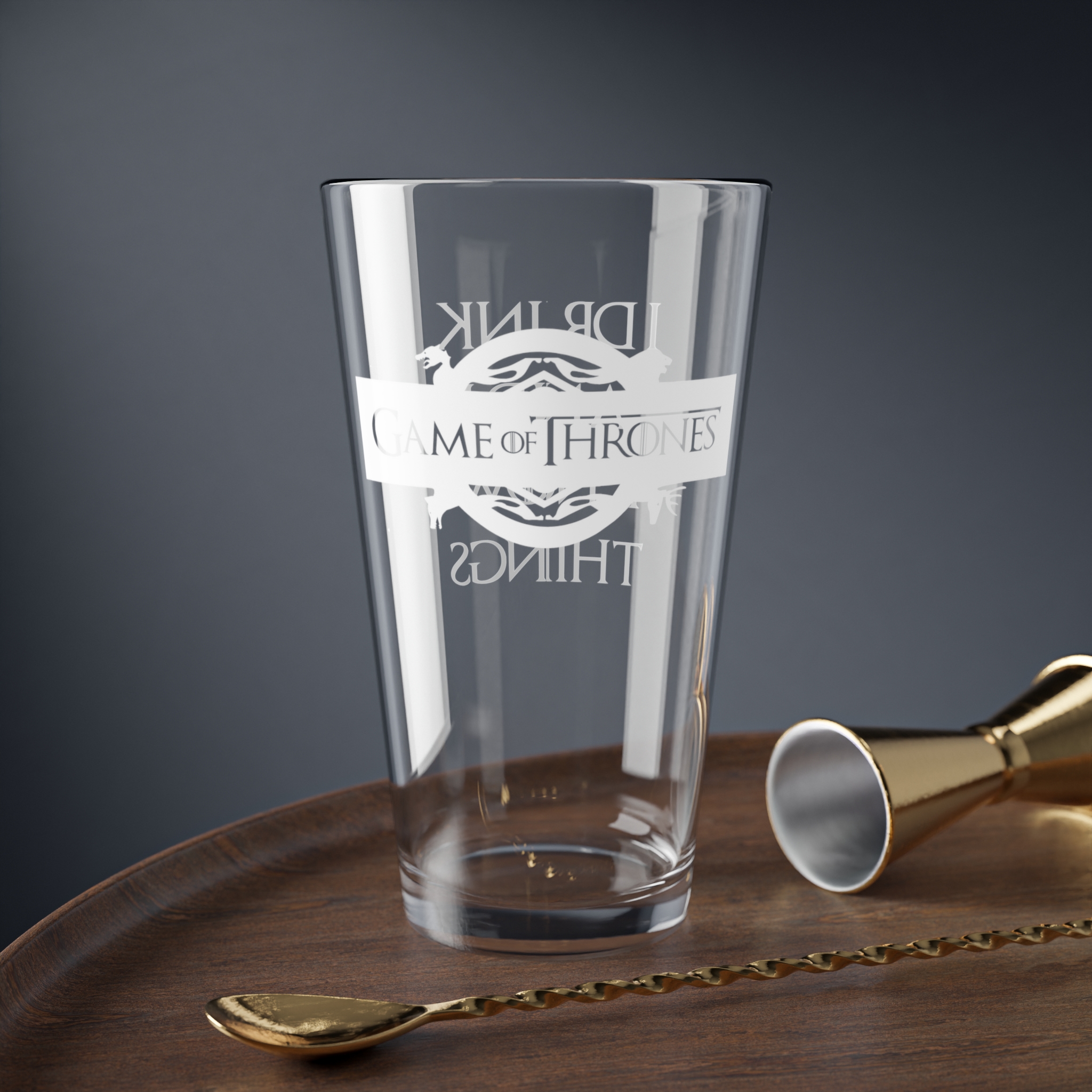 Game of Thrones Pint Glass - 'I Drink and I Know Things' | 16oz Drinking Glass