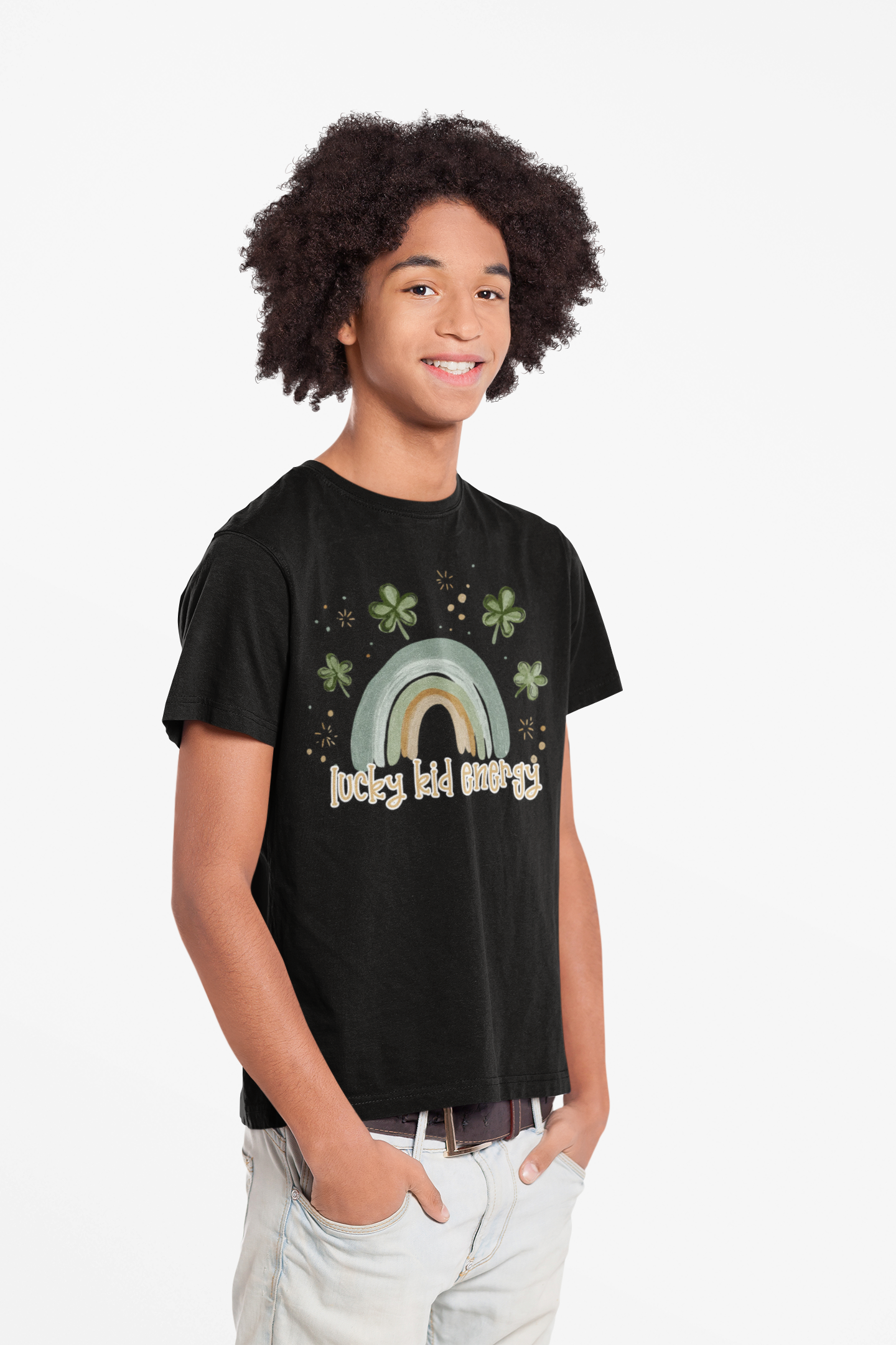 Lucky Kid Energy Youth Shirt – St Patricks Day Kids Tee – Shamrock Rainbow Shirt for Boys Girls – Lucky Charm Outfit product thumbnail image Lucky Kid Energy Youth Shirt – St Patricks Day Kids Tee – Shamrock Rainbow Shirt for Boys Girls – Lucky Charm Outfit product thumbnail image