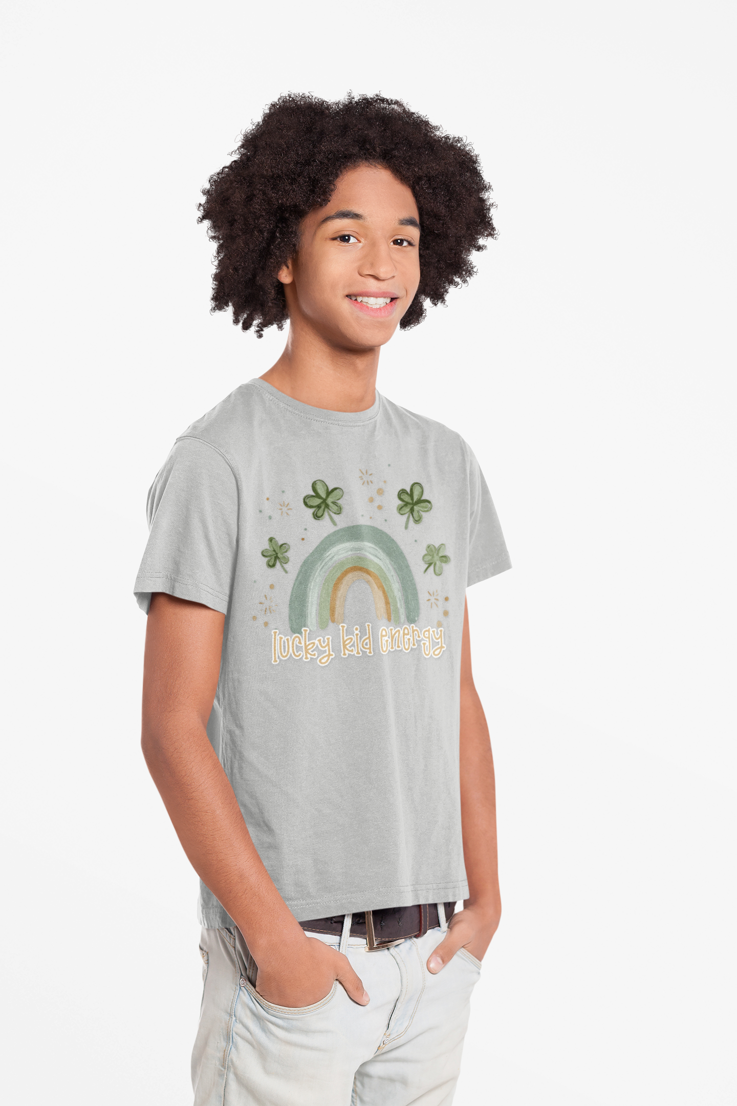 Lucky Kid Energy Youth Shirt – St Patricks Day Kids Tee – Shamrock Rainbow Shirt for Boys Girls – Lucky Charm Outfit product thumbnail image Lucky Kid Energy Youth Shirt – St Patricks Day Kids Tee – Shamrock Rainbow Shirt for Boys Girls – Lucky Charm Outfit product thumbnail image