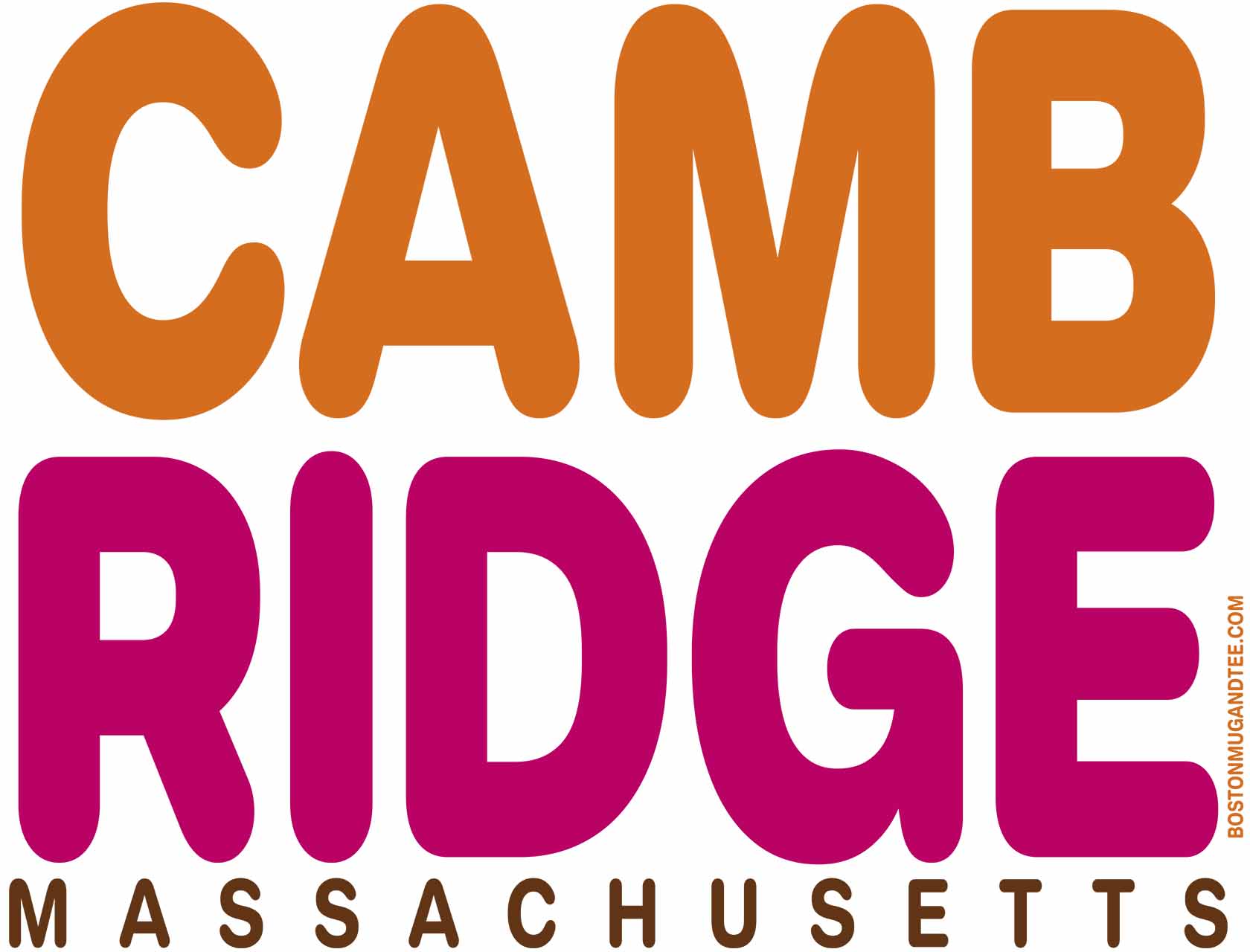 Cambridge Massachusetts Retro Bold Text Tee - not dollar store junk, our shirts are 100% heavy cotton you'll wear over and over. And...FREE SHIPPING. product thumbnail image Cambridge Massachusetts Retro Bold Text Tee - not dollar store junk, our shirts are 100% heavy cotton you'll wear over and over. And...FREE SHIPPING. product thumbnail image