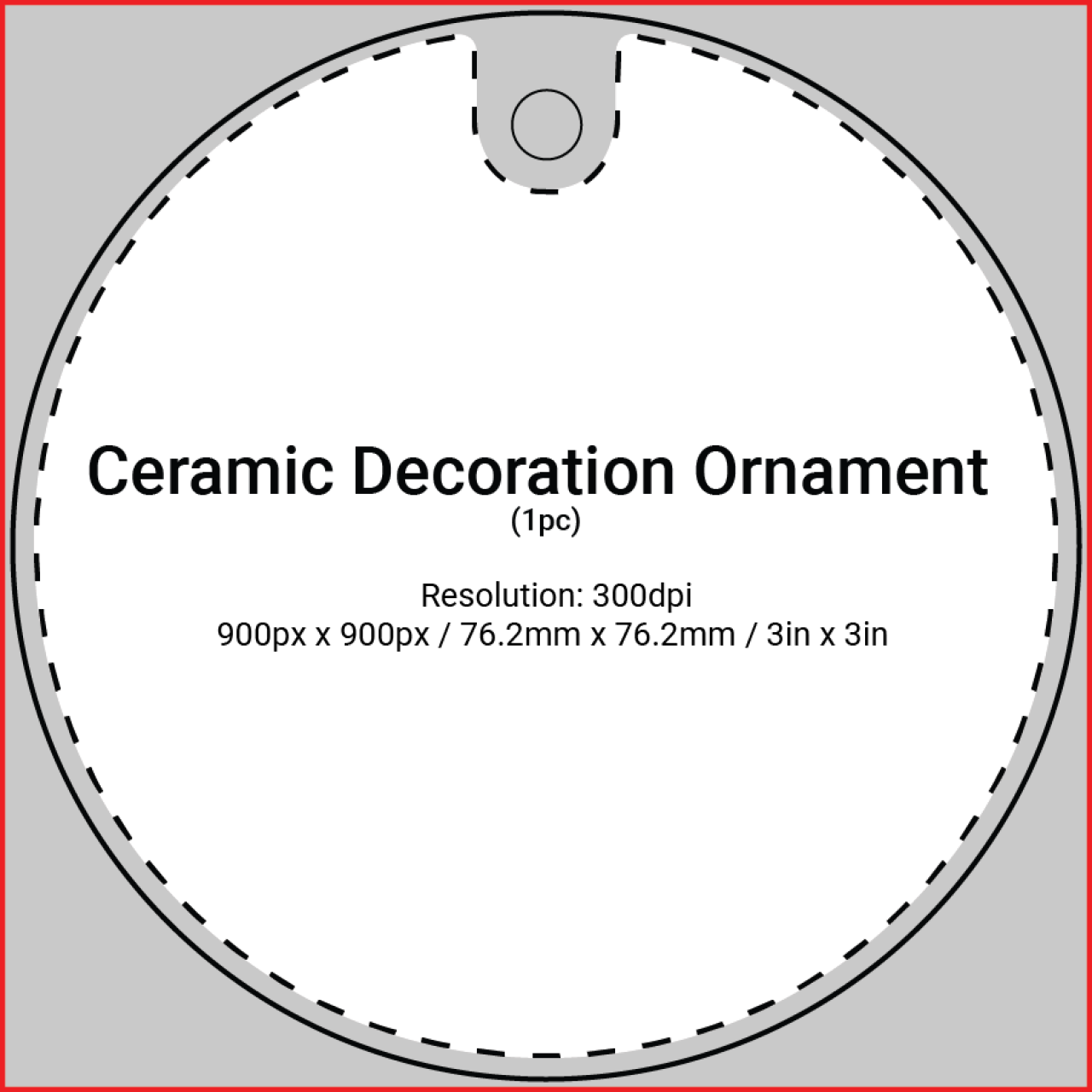 Custom Ceramic Decoration Ornament, (1pc) product thumbnail image