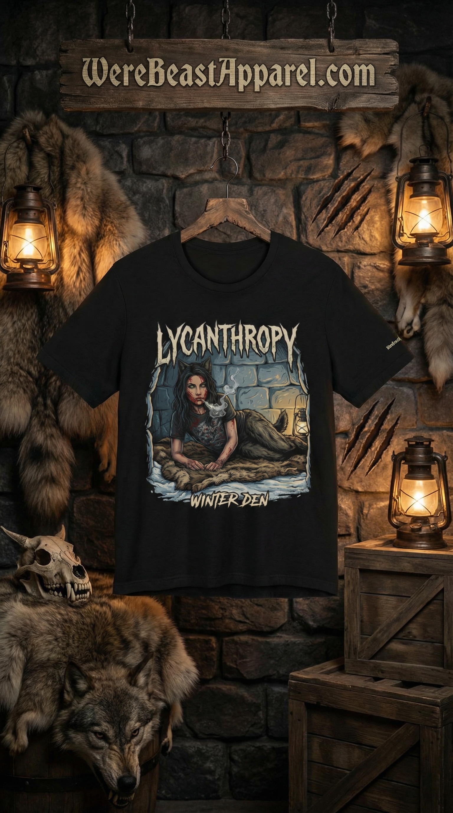 Lycanthropy Winter Den Tee product thumbnail image