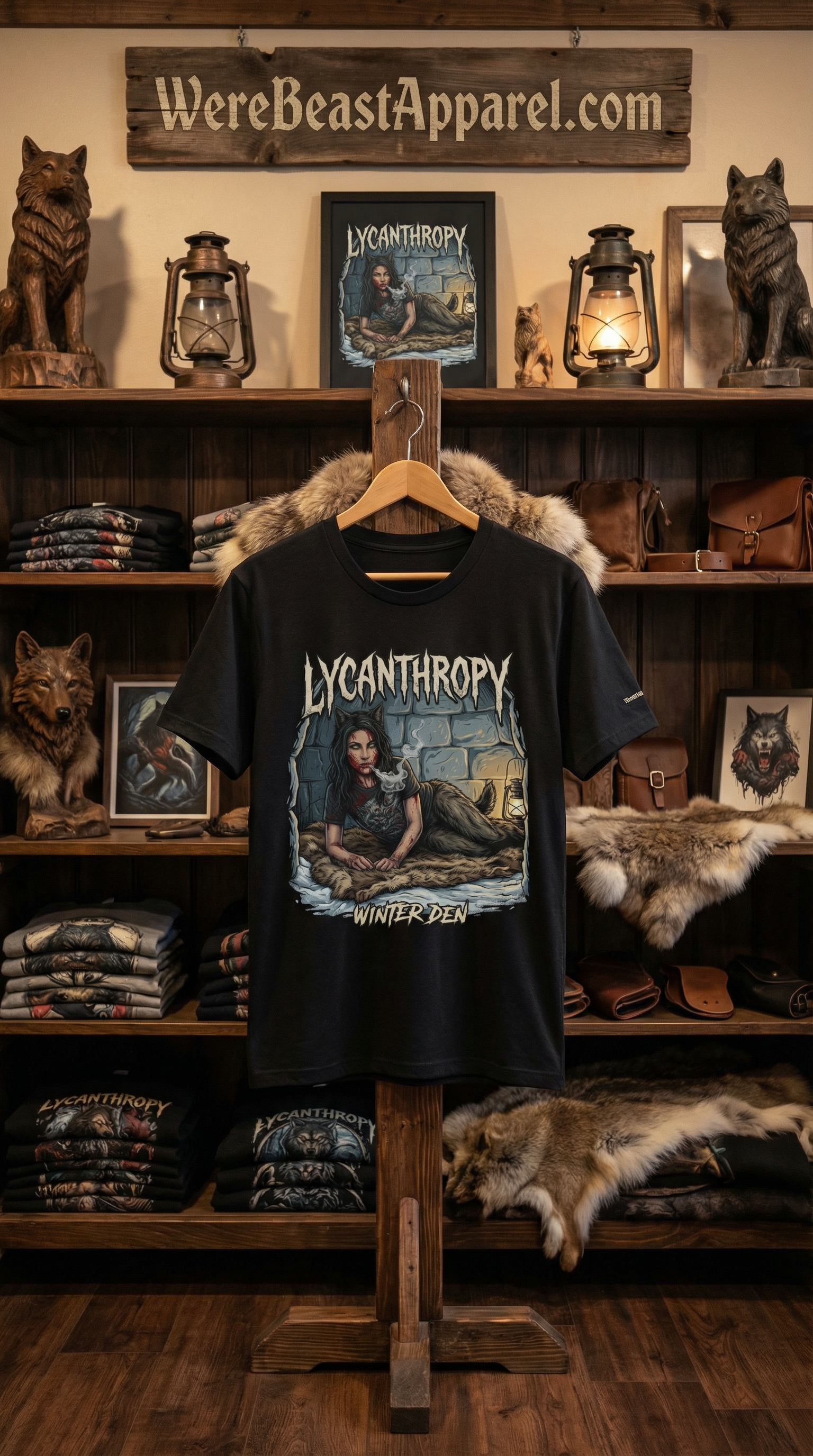 Lycanthropy Winter Den Tee product thumbnail image