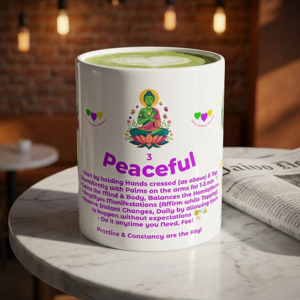 Peaceful, Unity Edition | Meditation, Spiritual Tool - Zen, Ceramic Mug (11oz, 15oz) product thumbnail image Peaceful, Unity Edition | Meditation, Spiritual Tool - Zen, Ceramic Mug (11oz, 15oz) product thumbnail image