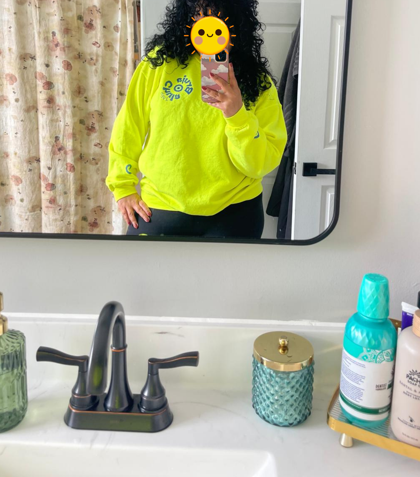 Bruja Chula Evil eye crewneck Sweatshirt product thumbnail image Bruja Chula Evil eye crewneck Sweatshirt product thumbnail image