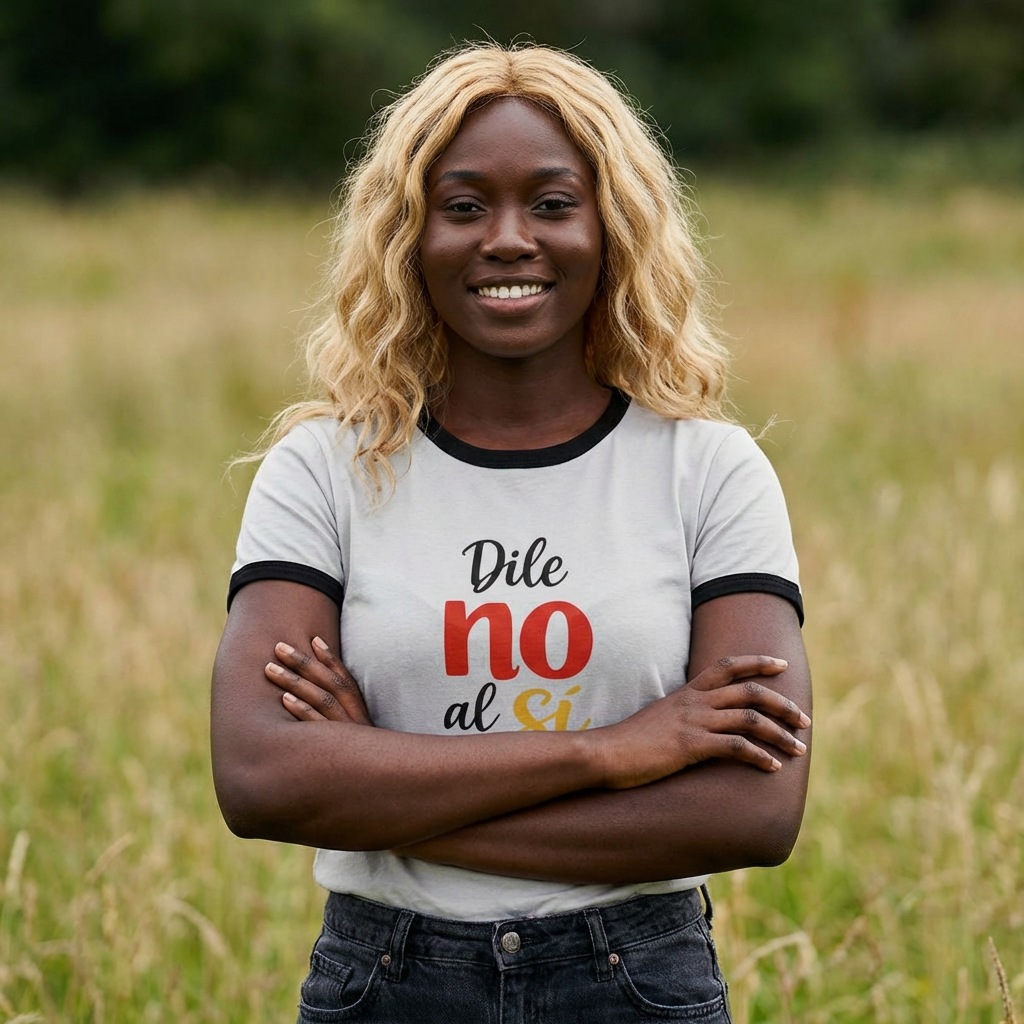 Women's Ringer Tee — Spanish 'No Sí' Inspirational Graphic Tee product thumbnail image Women's Ringer Tee — Spanish 'No Sí' Inspirational Graphic Tee product thumbnail image