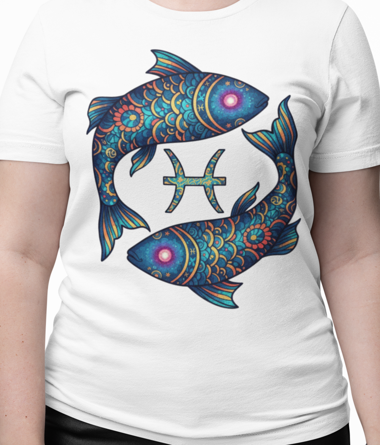Pisces Zodiac Sign Gildan Unisex T-Shirt — Colorful Dreamy Astrology Horoscope Graphic Tee product thumbnail image Pisces Zodiac Sign Gildan Unisex T-Shirt — Colorful Dreamy Astrology Horoscope Graphic Tee product thumbnail image