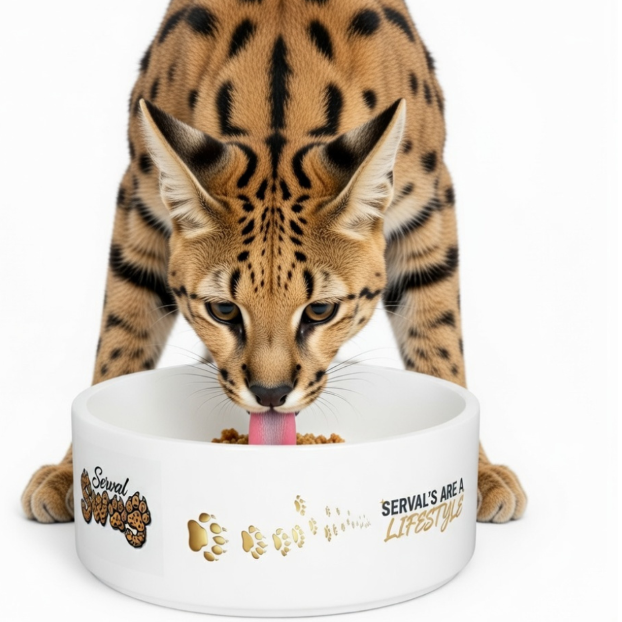 Serval Swag Pet Bowl