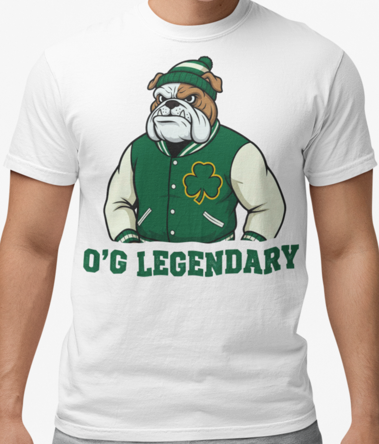 St. Patrick's Older Gentleman Bulldog | Comfort Colors Unisex Collegiate/Varsity Alumni Style T-Shirt | Graphic Party Tee product thumbnail image St. Patrick's Older Gentleman Bulldog | Comfort Colors Unisex Collegiate/Varsity Alumni Style T-Shirt | Graphic Party Tee product thumbnail image