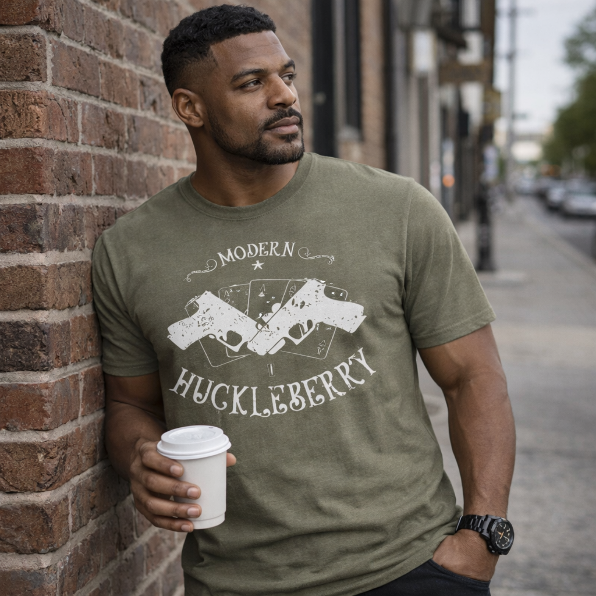 Modern Huckleberry Tee | Christian Men's Wear, Range Wear, Church Tee, 2A Gear