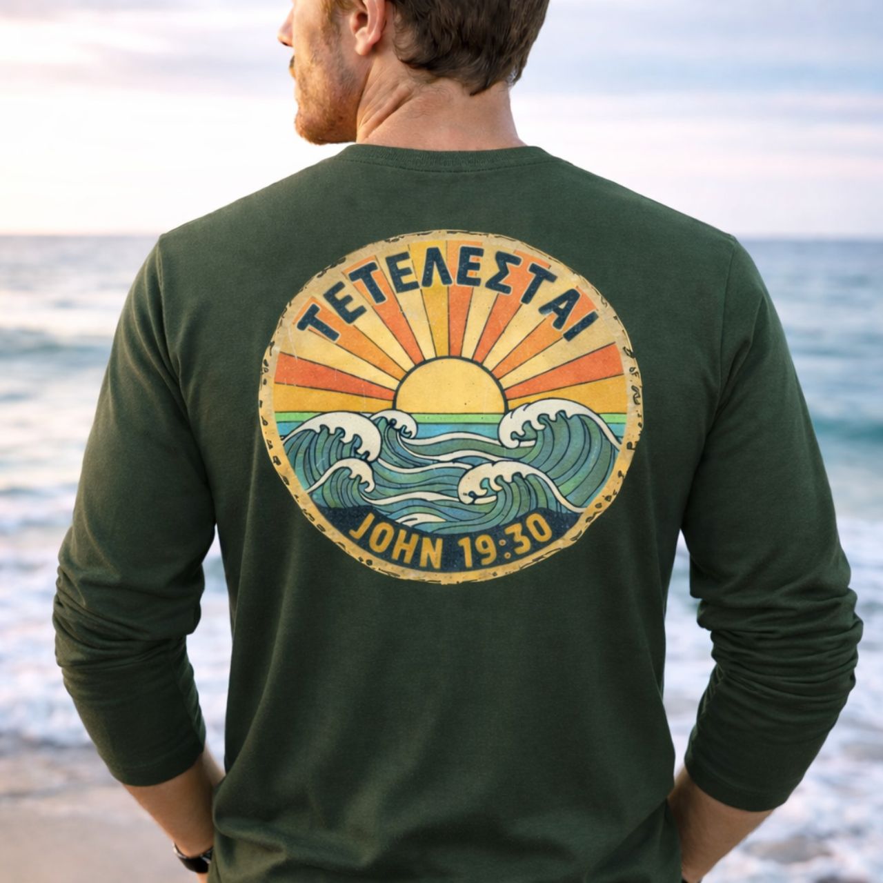 'ΤΕΤΕΛΕΣΤΑΙ' Long Sleeve Tee product thumbnail image 'ΤΕΤΕΛΕΣΤΑΙ' Long Sleeve Tee product thumbnail image