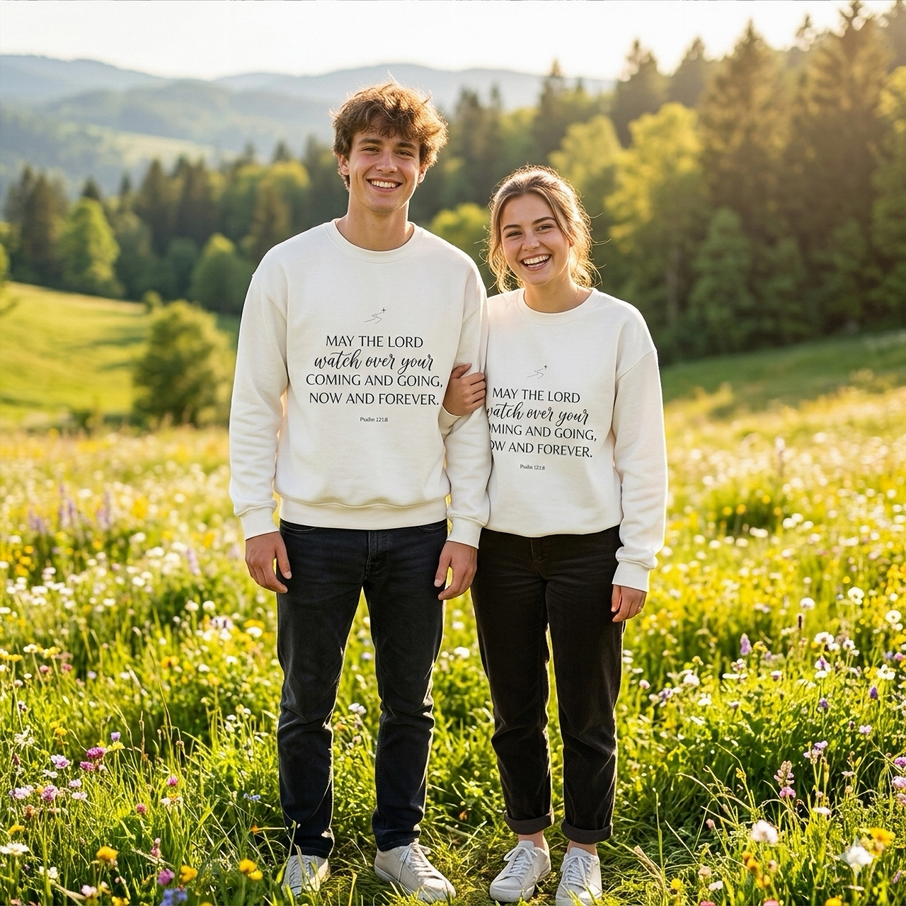 Watch Over You Psalm 121:8 Pullover Sweatshirt