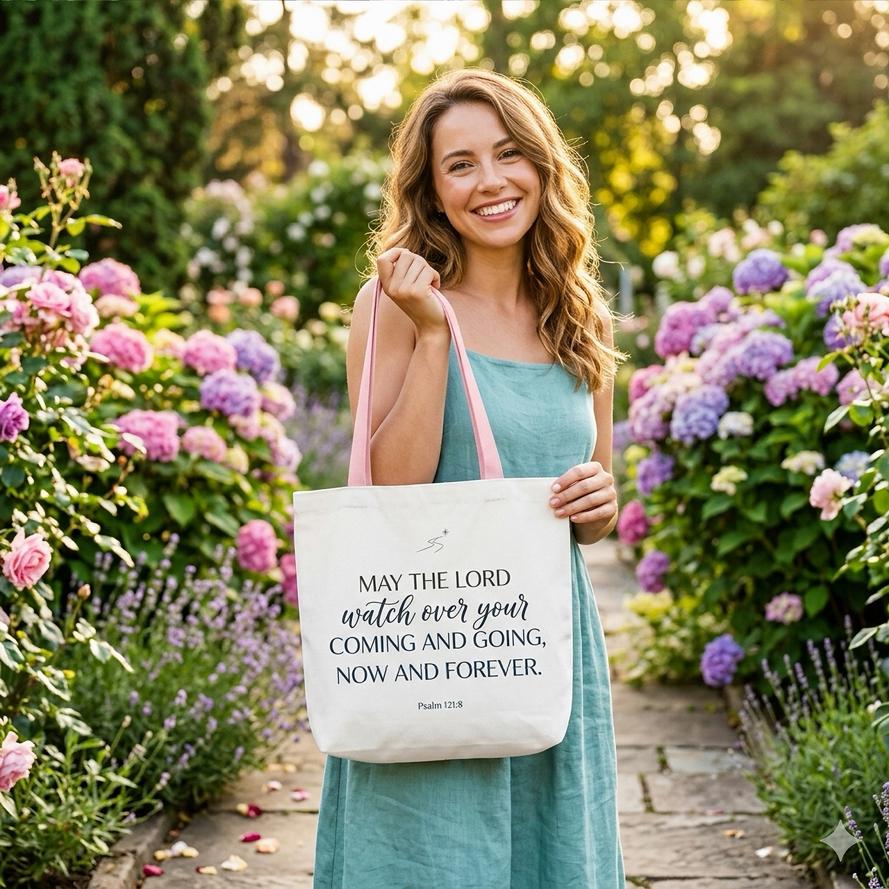 Watch Over You Psalm 121:8 Tote Bag