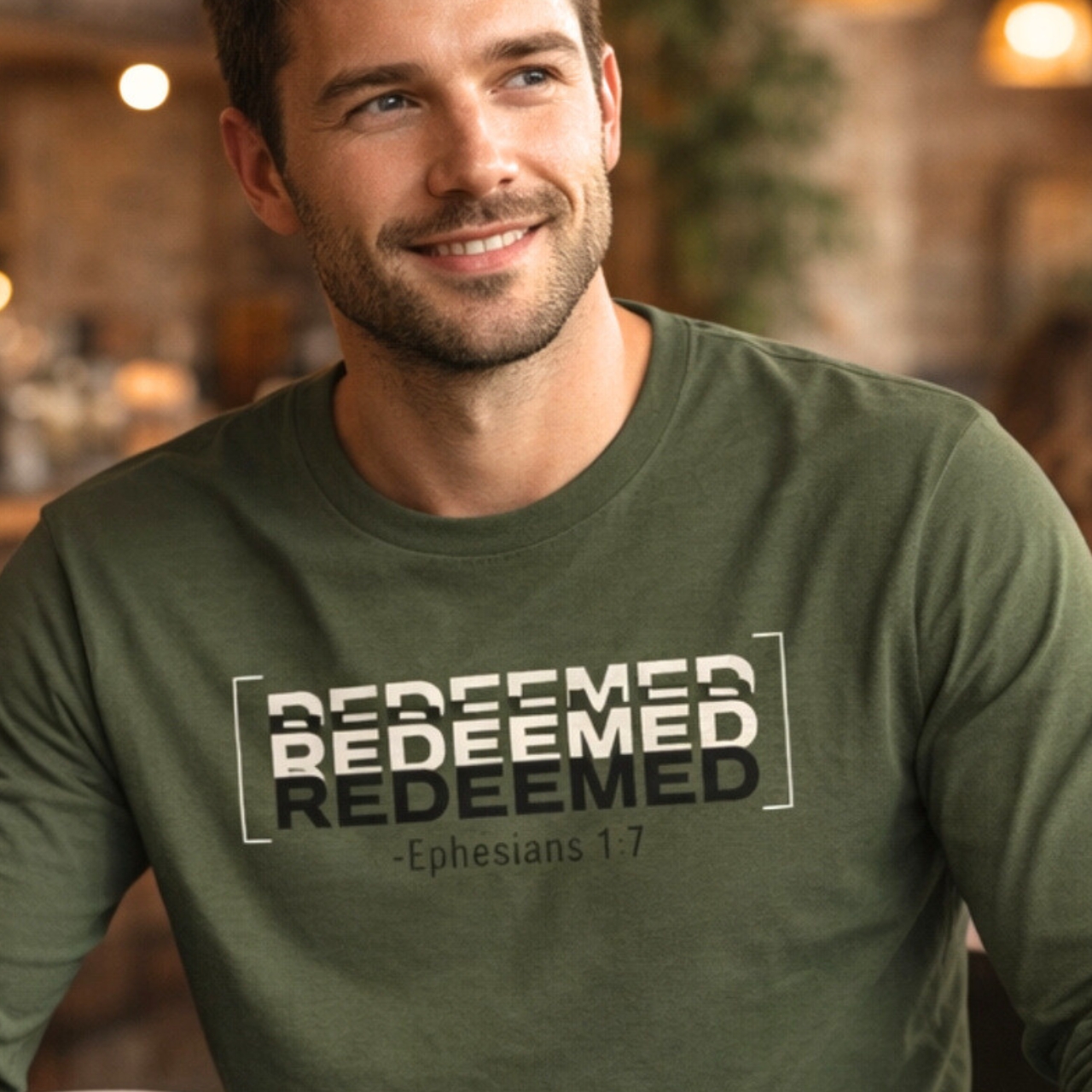 'Redeemed' Long Sleeve Tee