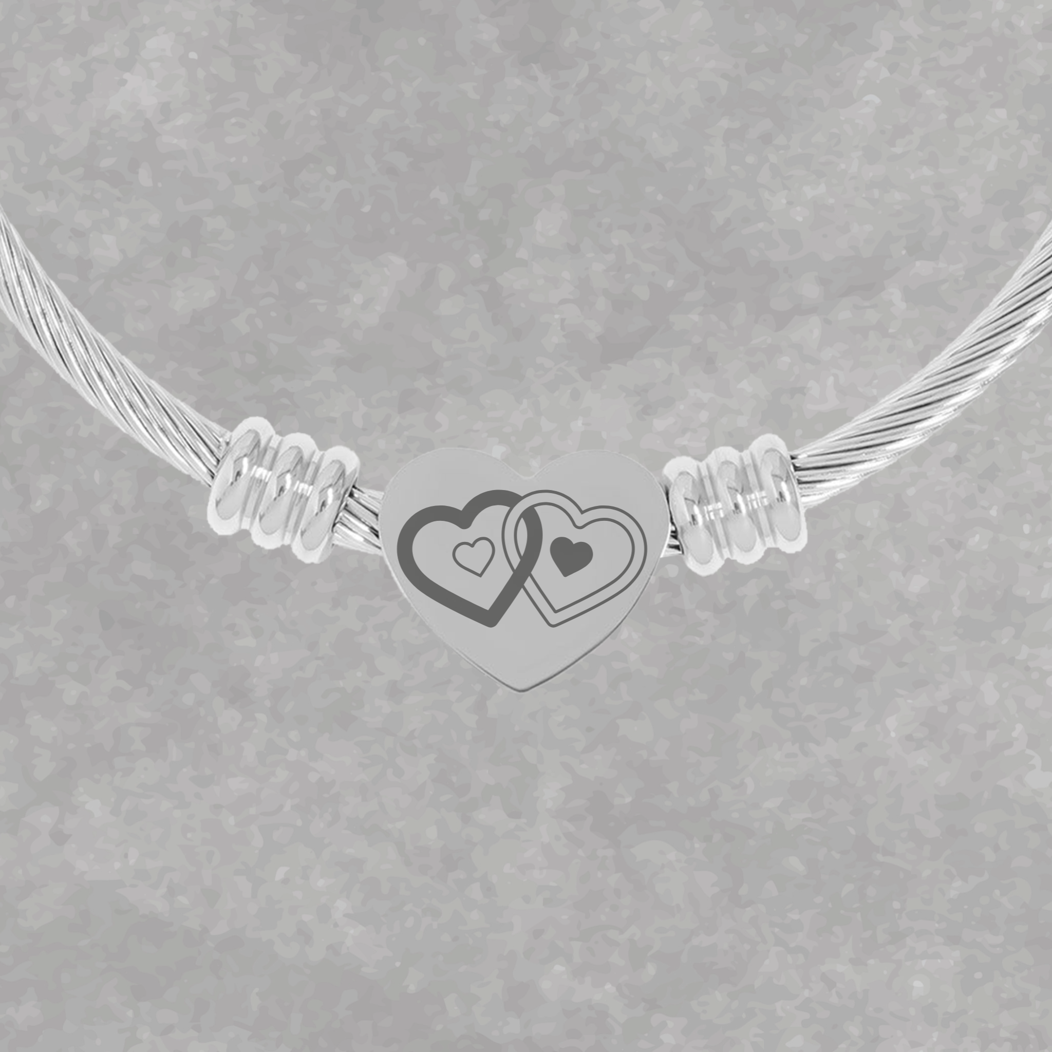 Custom Heart Cuff Bracelet (Engraving) product thumbnail image Custom Heart Cuff Bracelet (Engraving) product thumbnail image