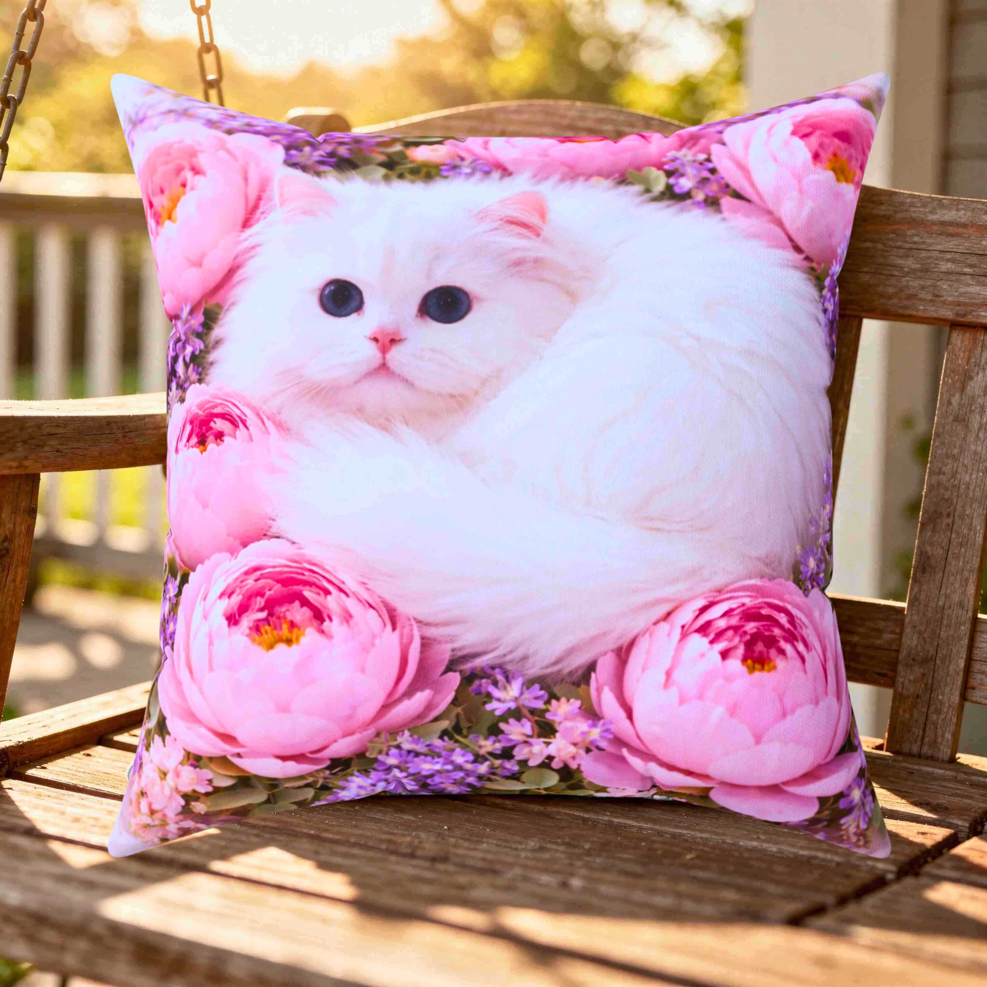 Cat Decorations for Home | Cute Cat Couch Cushion | Cat Pillows  product thumbnail image