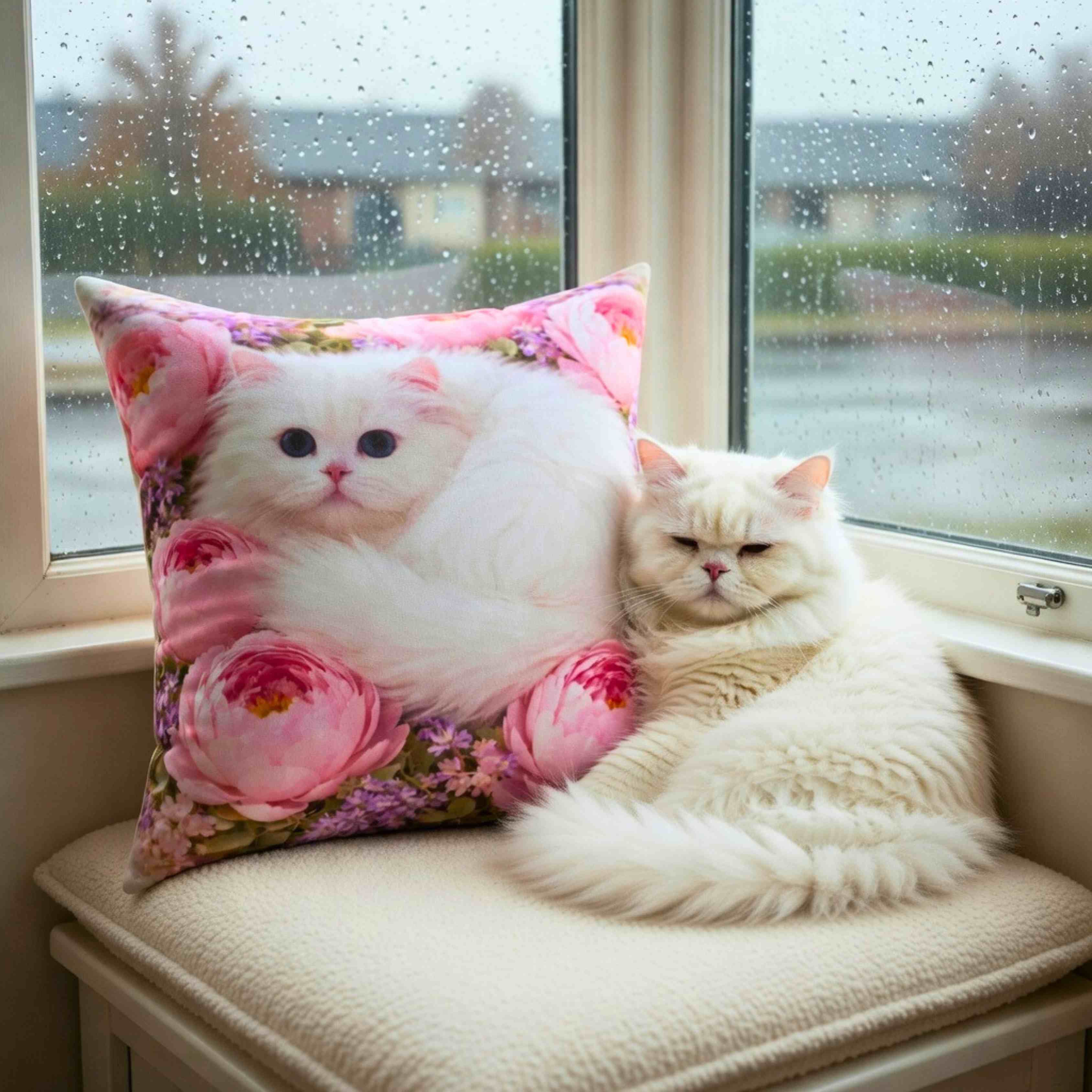 Cat Decorations for Home | Cute Cat Couch Cushion | Cat Pillows product thumbnail image Cat Decorations for Home | Cute Cat Couch Cushion | Cat Pillows product thumbnail image