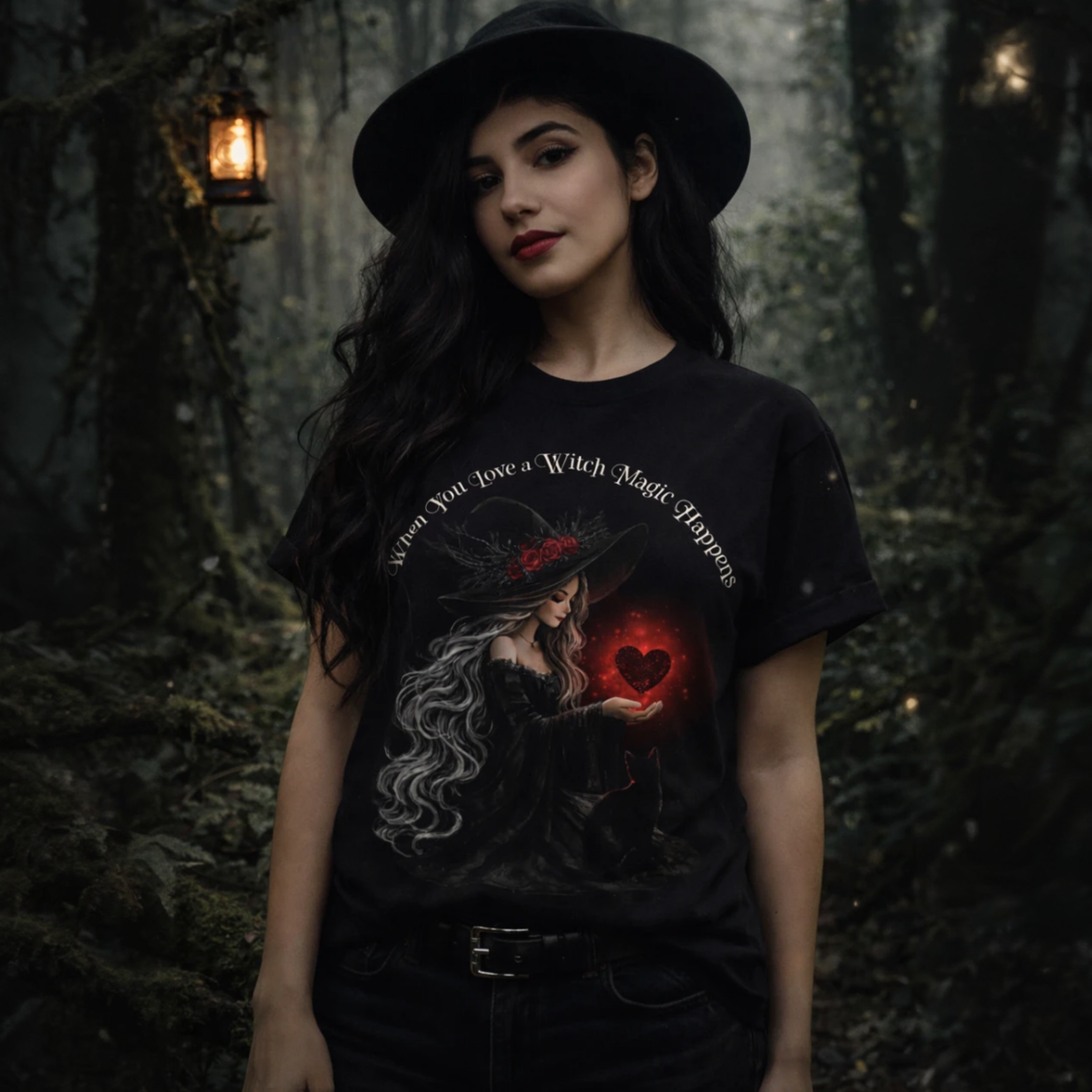 When You Love a Witch, Magick Happens | Comfort Colors Witchy Shirt product thumbnail image