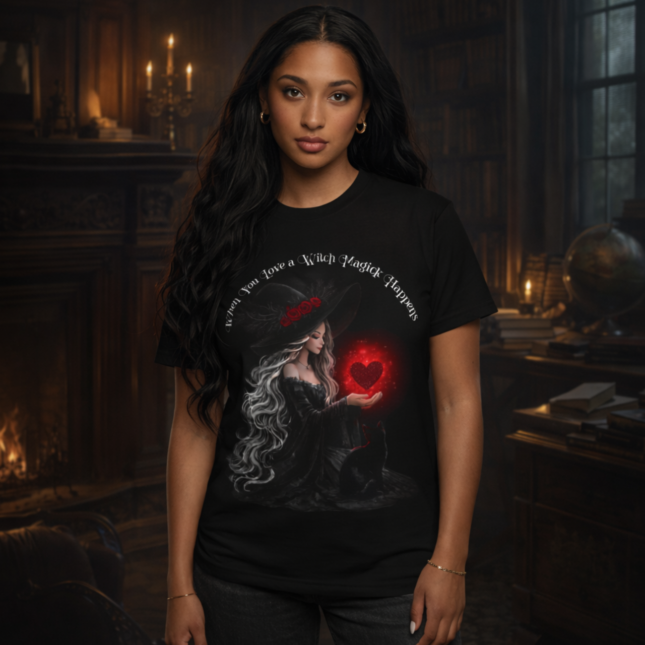 When You Love a Witch, Magick Happens | Comfort Colors Witchy Shirt product thumbnail image