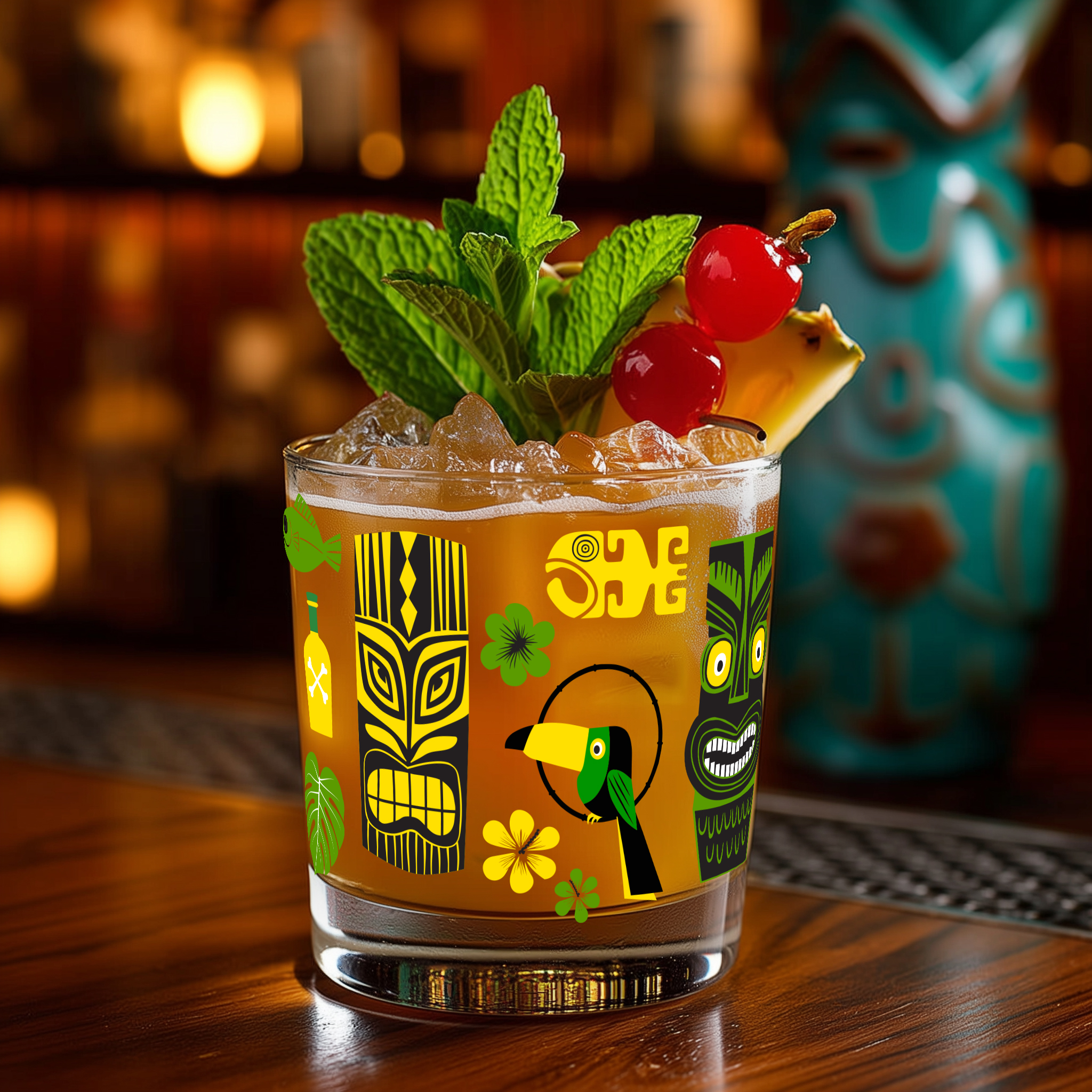 Jungle Gold Paradise - Mai Tai Glass 10oz product thumbnail image Jungle Gold Paradise - Mai Tai Glass 10oz product thumbnail image
