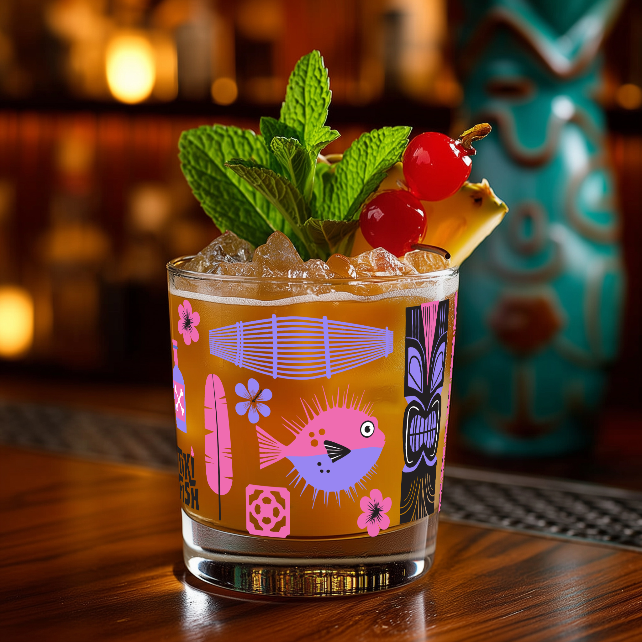 Hawaiian Sunrise Paradise — Mai Tai Glass 10oz  product thumbnail image