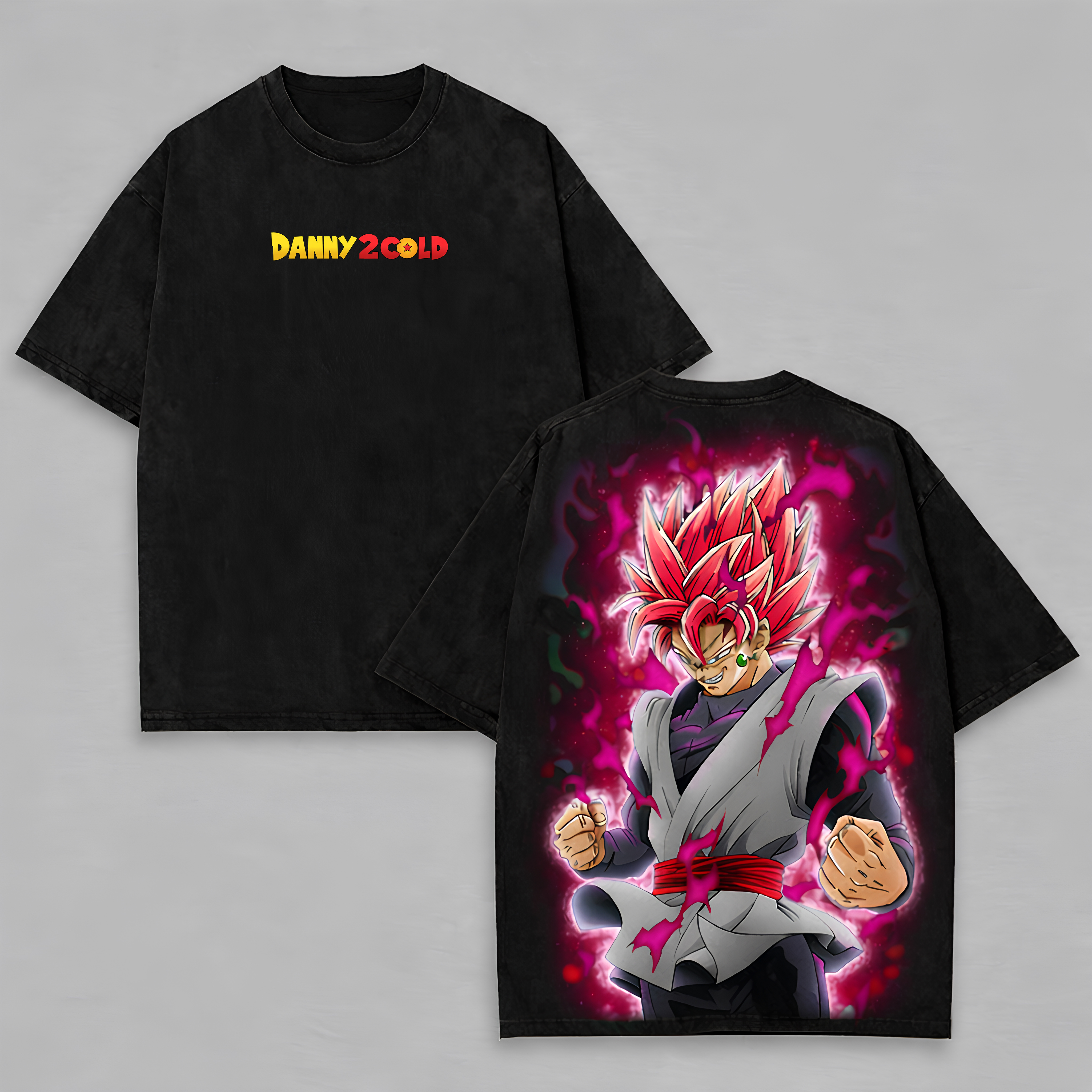 Dragon Fighter Tee — "Danny 2 Cold" Anime Powerback Graphic T‑Shirt product thumbnail image