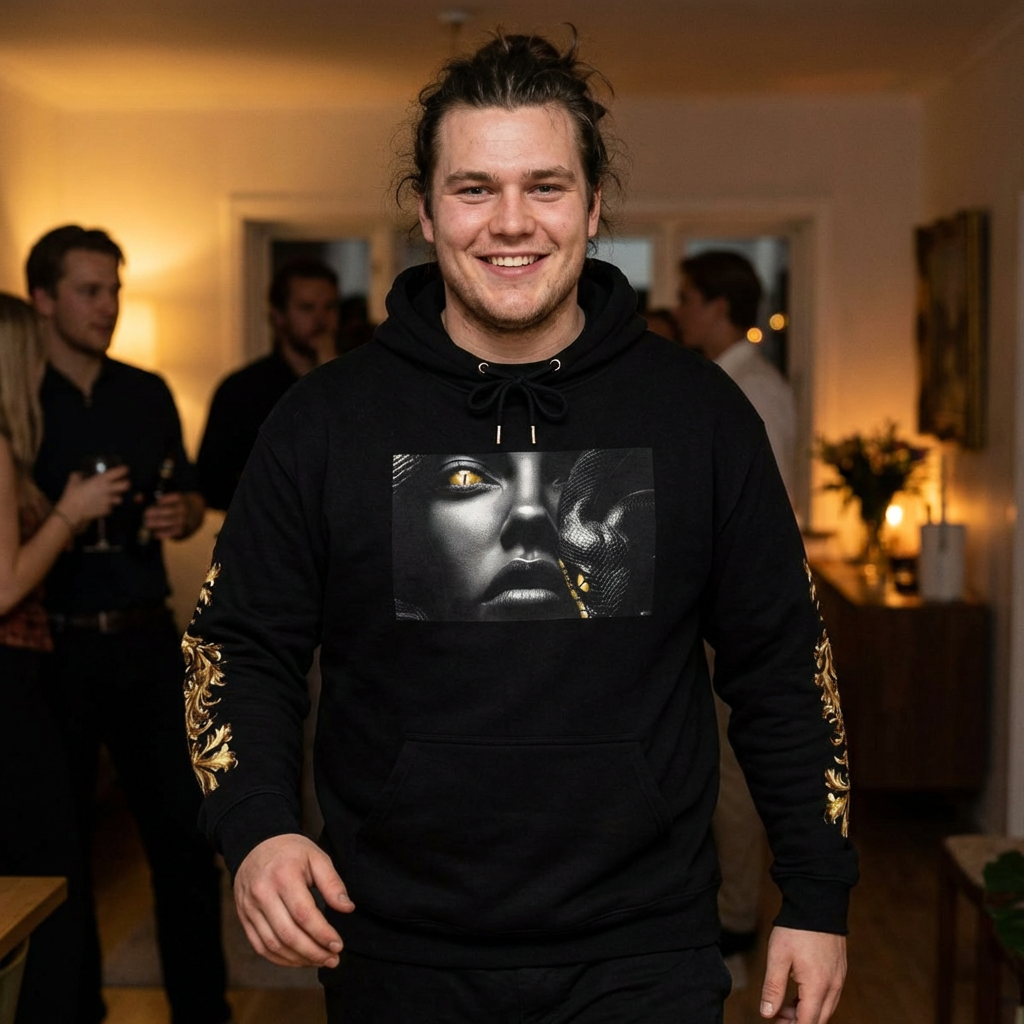 Versace Medusa design Unisex Heavy Blend™ Hooded Sweatshirt product thumbnail image Versace Medusa design Unisex Heavy Blend™ Hooded Sweatshirt product thumbnail image