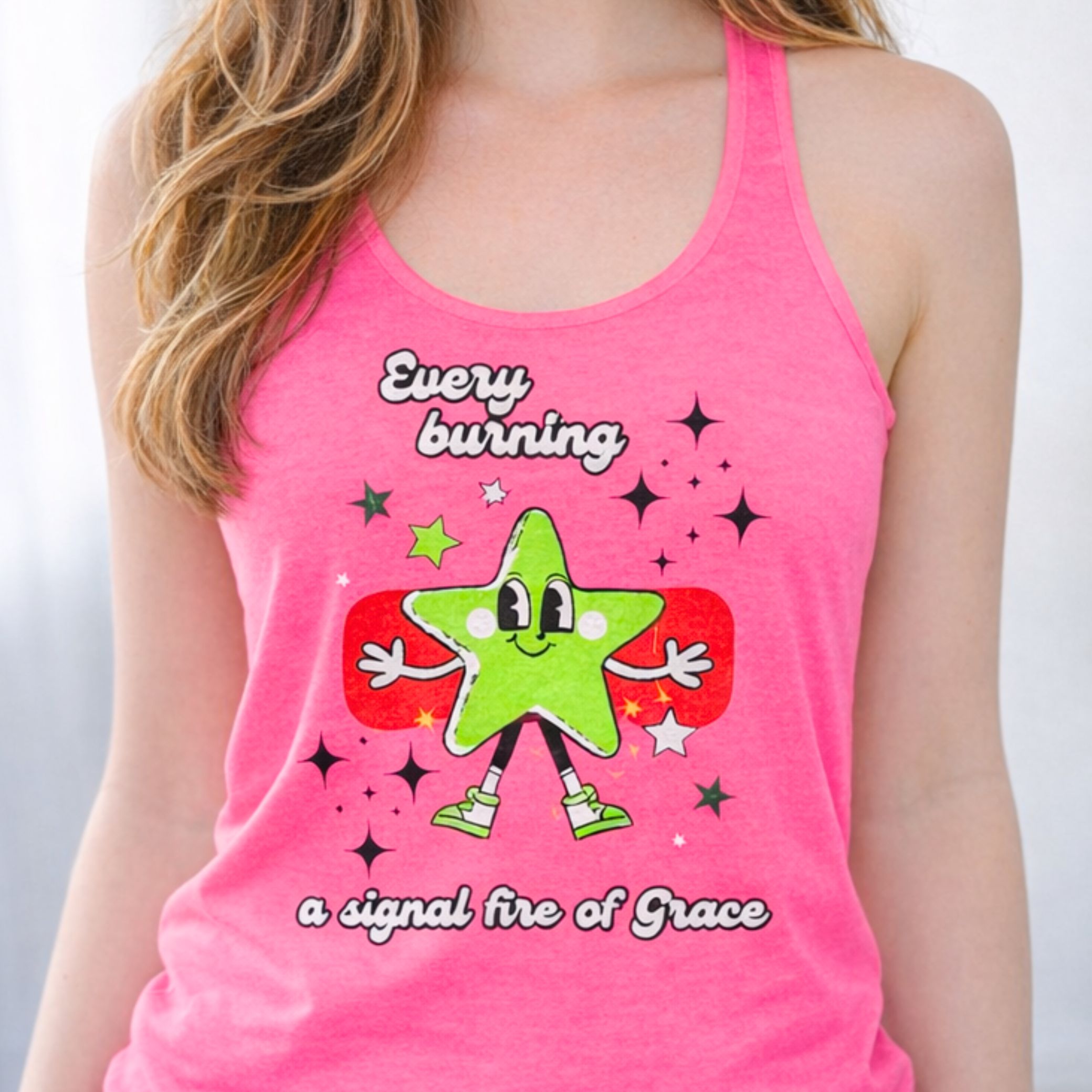 'Every Burning Star' Racerback Tank