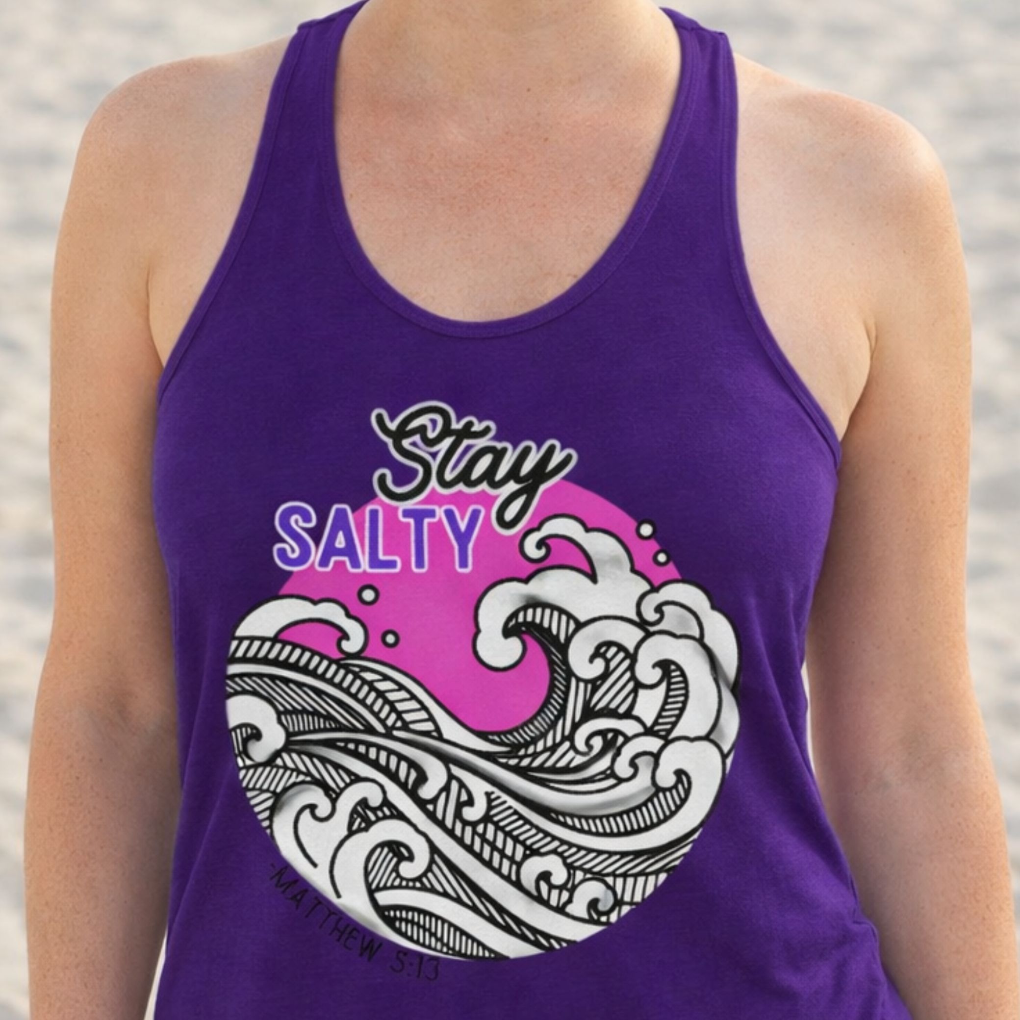 'Stay Salty' Racerback Tank product thumbnail image