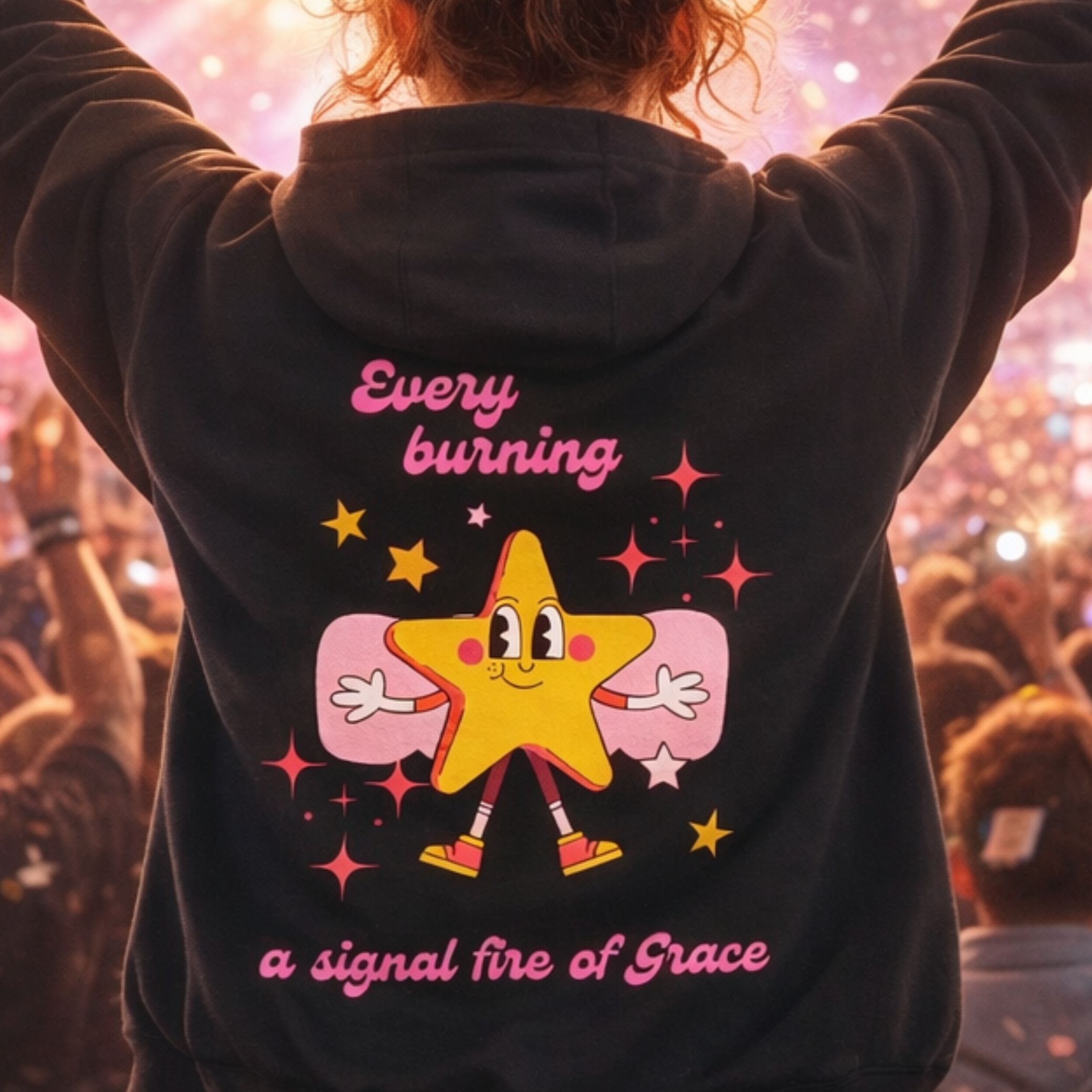 'Every Burning Star' Midweight Hoodie