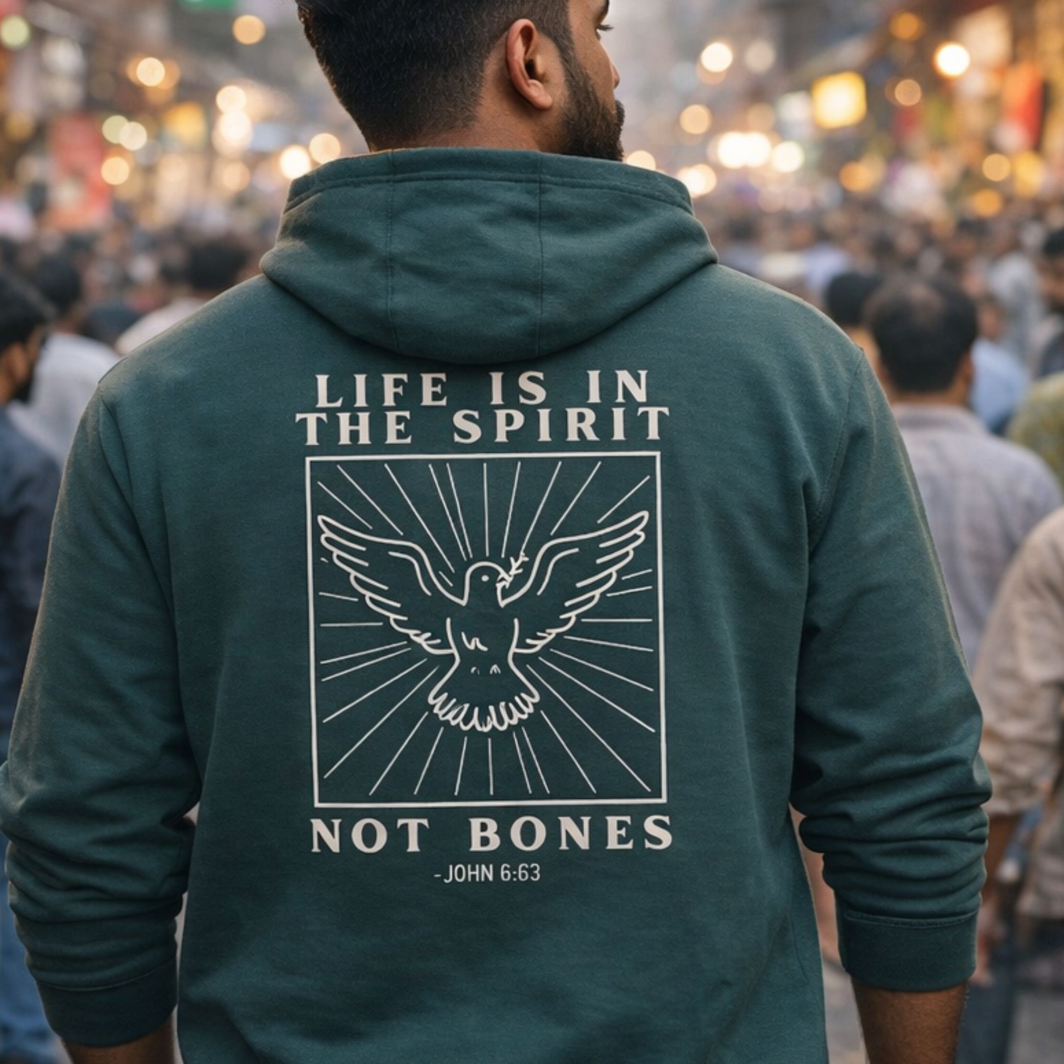'Life Is In The Spirit' Midweight Hoodie product thumbnail image