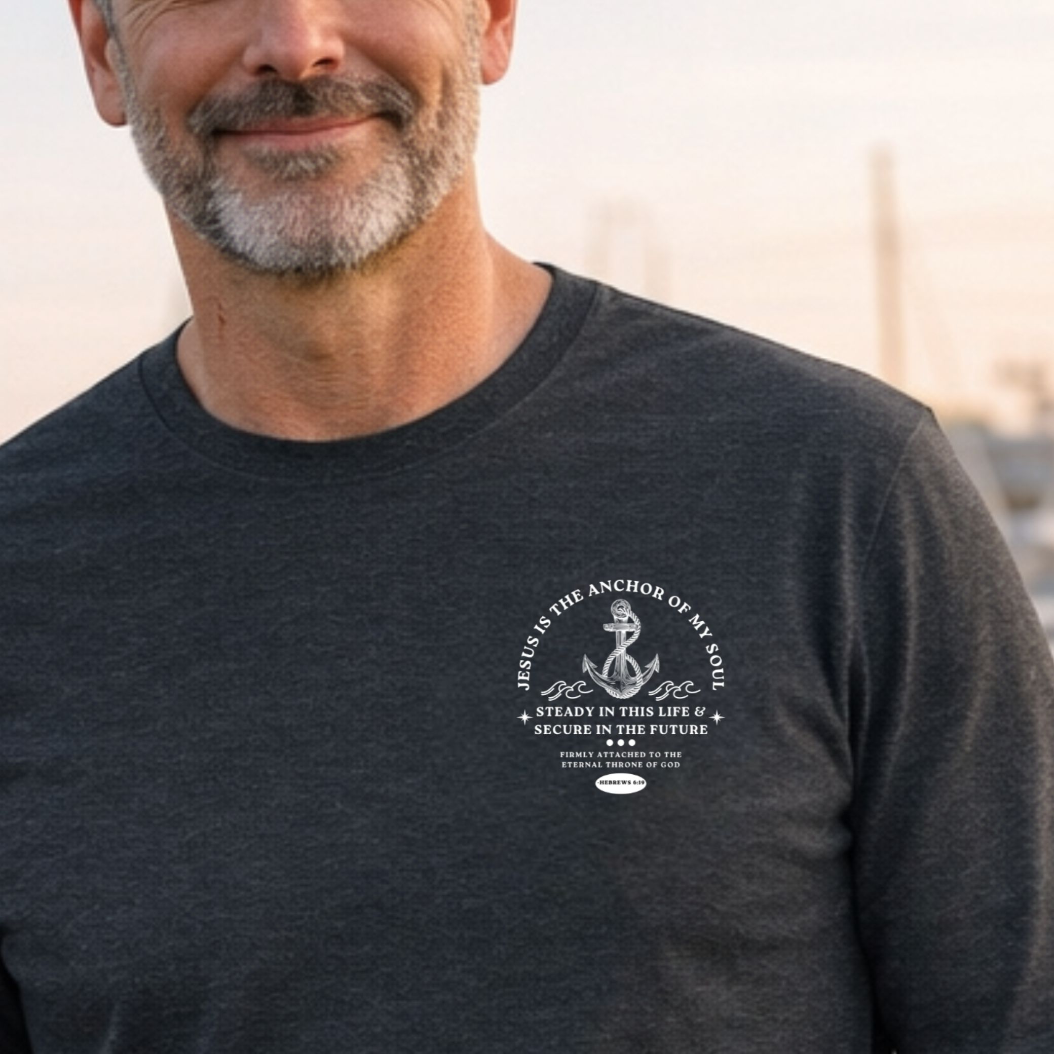 'Anchor Of My Soul' Long Sleeve Tee product thumbnail image 'Anchor Of My Soul' Long Sleeve Tee product thumbnail image