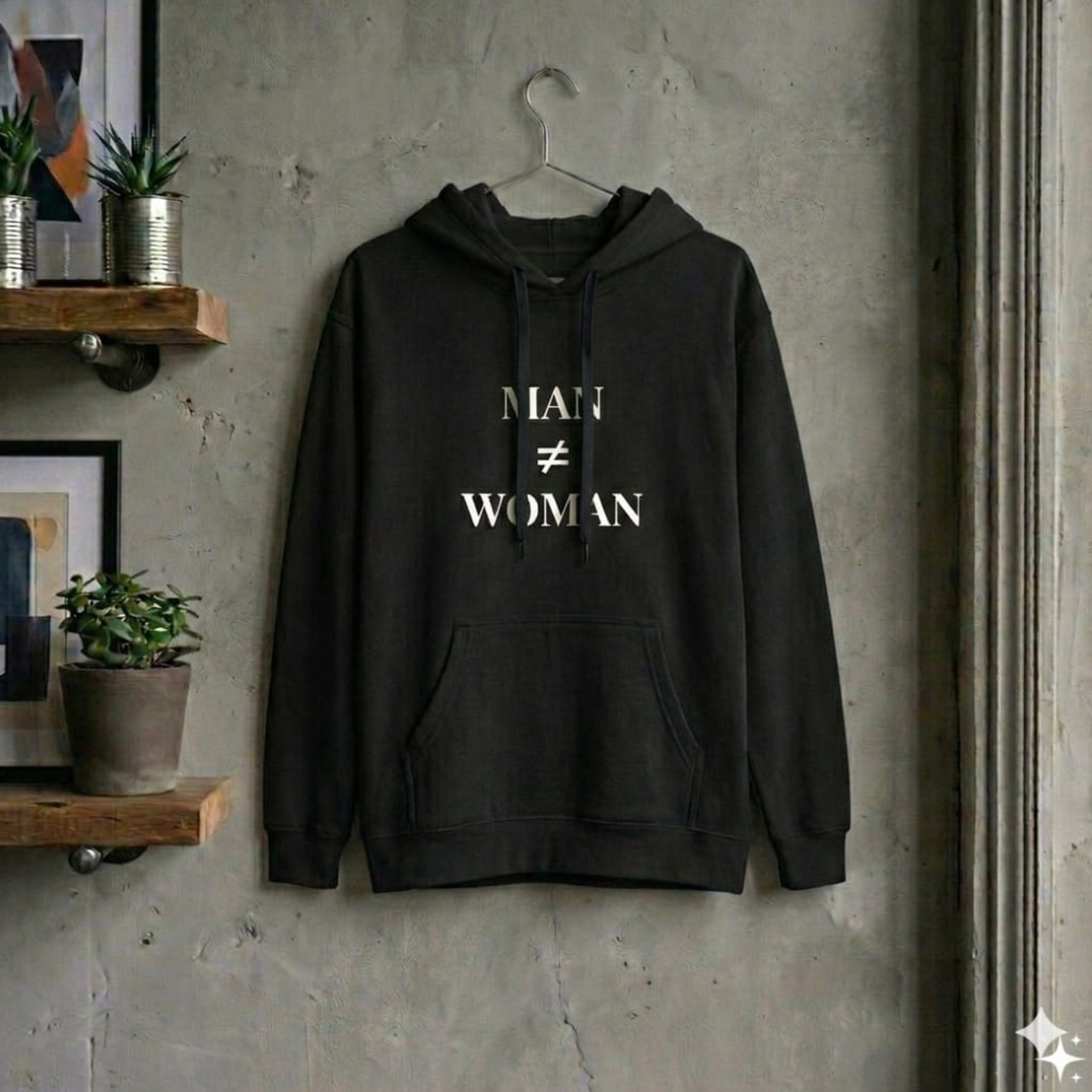 Man ≠ Woman Hoodie I Polarity Matters product thumbnail image Man ≠ Woman Hoodie I Polarity Matters product thumbnail image