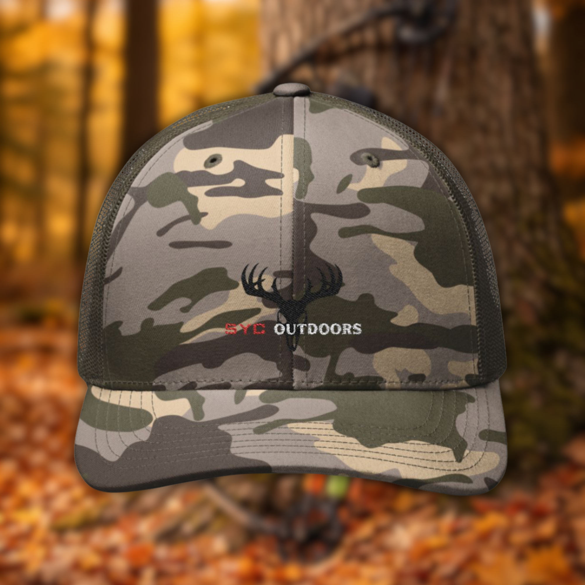 SYC Outdoors Logo Hat | Hunting Hat, 2A Hat, Camo Hat, Range Wear, Christian Men's Hat product thumbnail image