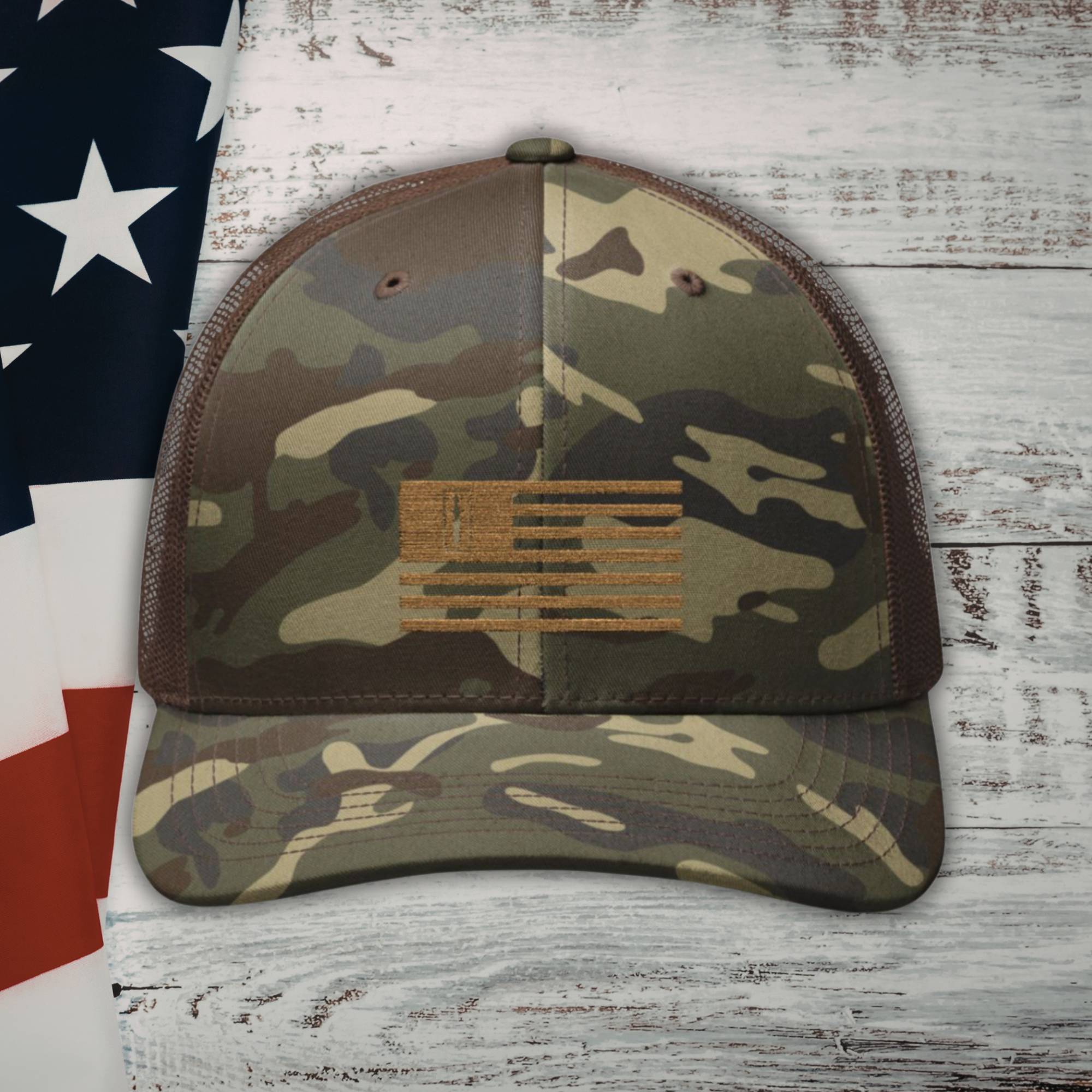 God &amp; Country Camo Trucker Hat | Patriotic Hat, 2A Hat, Camo Hat, Range Wear, Christian Men's Hat